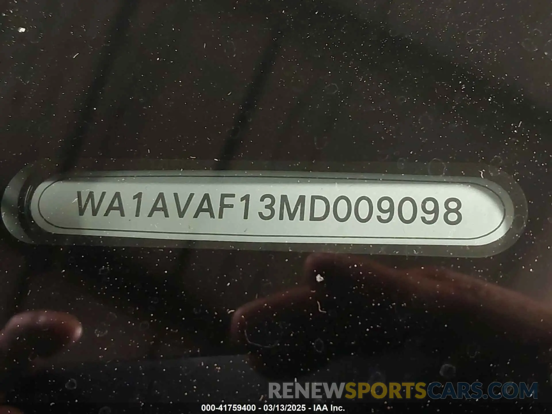 17 fotografías del automóvil dañado WA1AVAF13MD009098 AUDI Q8 2021