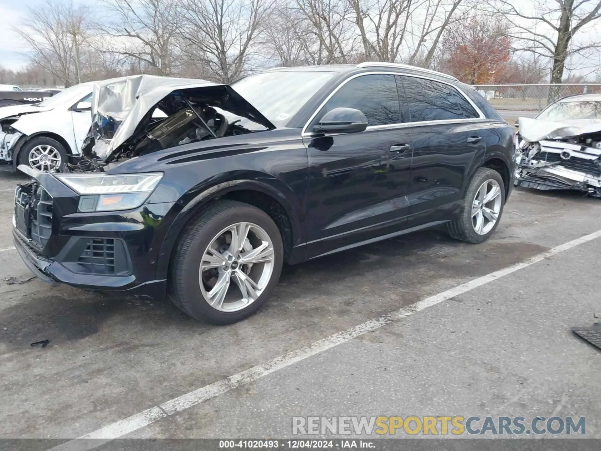 2 fotografías del automóvil dañado WA1BVAF13MD028948 AUDI Q8 2021