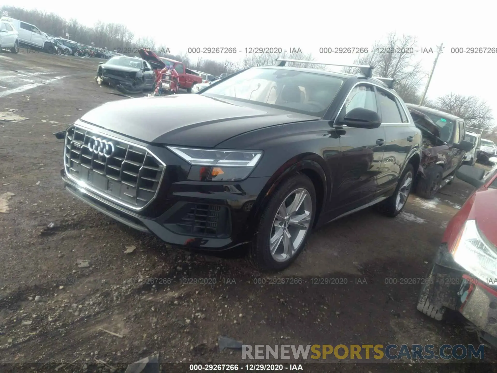 2 fotografías del automóvil dañado WA1BVAF19MD005240 AUDI Q8 2021