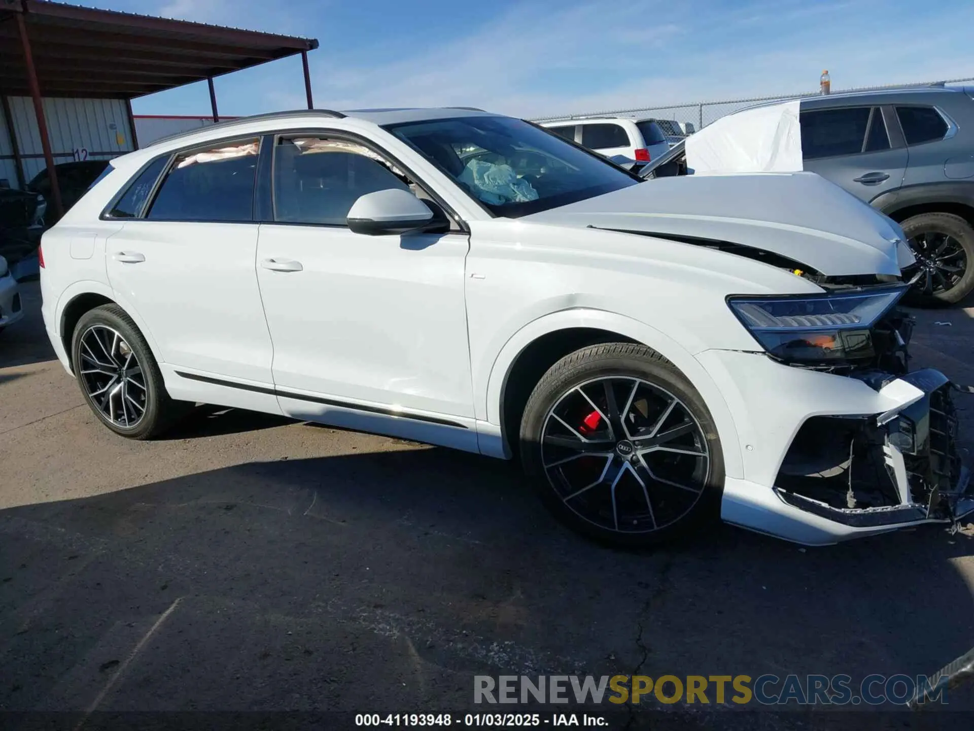 14 fotografías del automóvil dañado WA1EVAF12MD032227 AUDI Q8 2021
