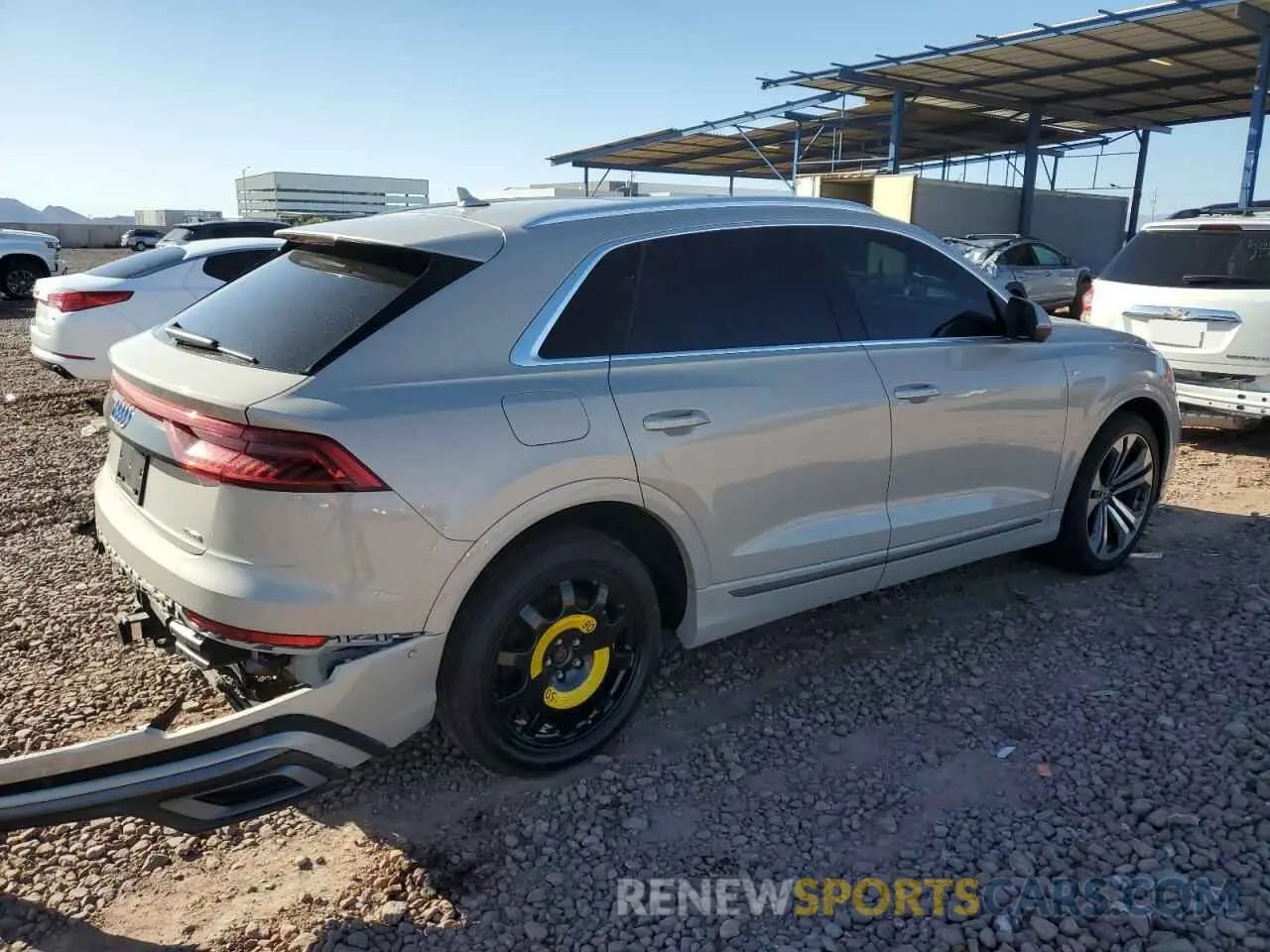 3 fotografías del automóvil dañado WA1FVAF14MD027325 AUDI Q8 2021