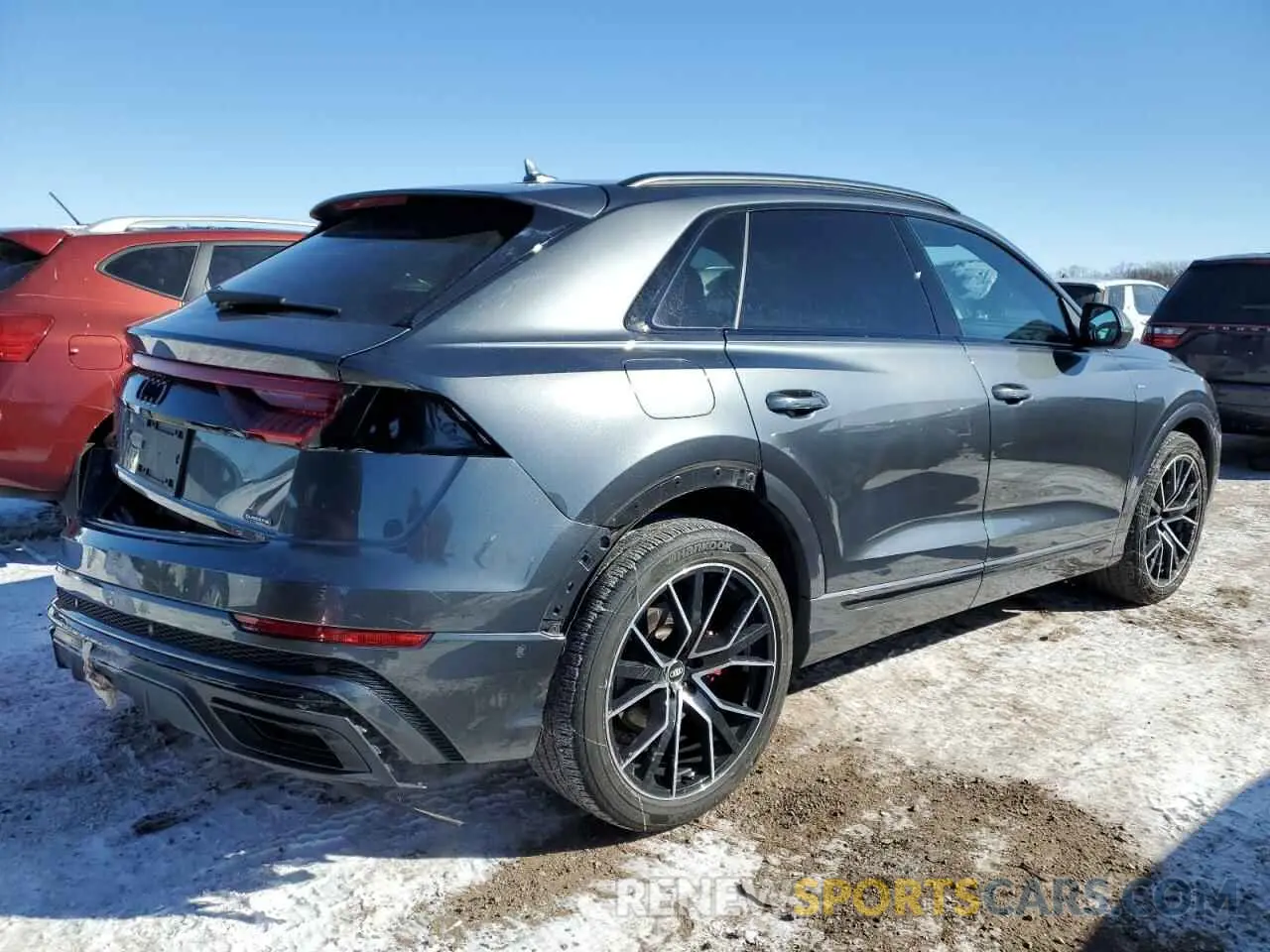 3 fotografías del automóvil dañado WA1FVAF14MD041905 AUDI Q8 2021