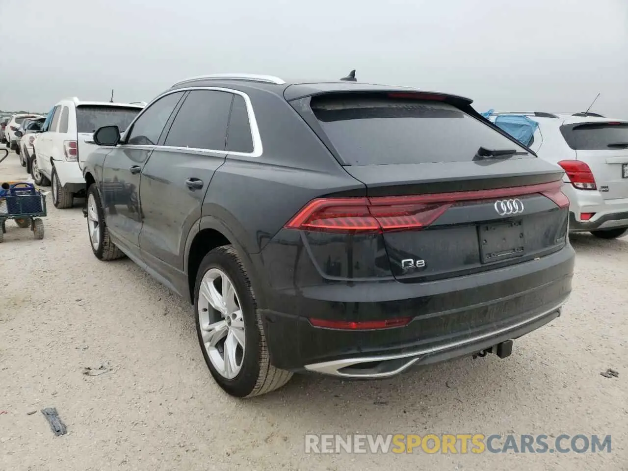 3 fotografías del automóvil dañado WA1BVBF13ND007251 AUDI Q8 2022