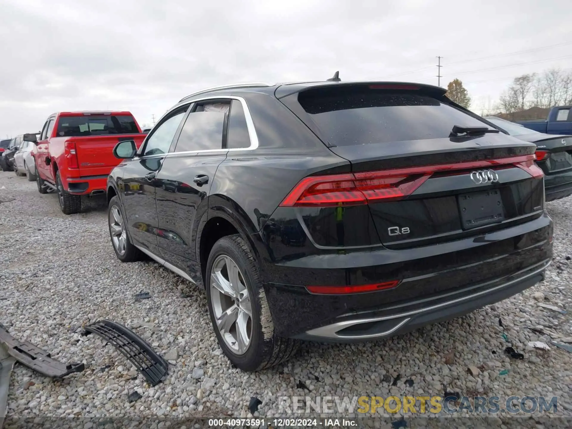 3 fotografías del automóvil dañado WA1BVBF15ND025802 AUDI Q8 2022