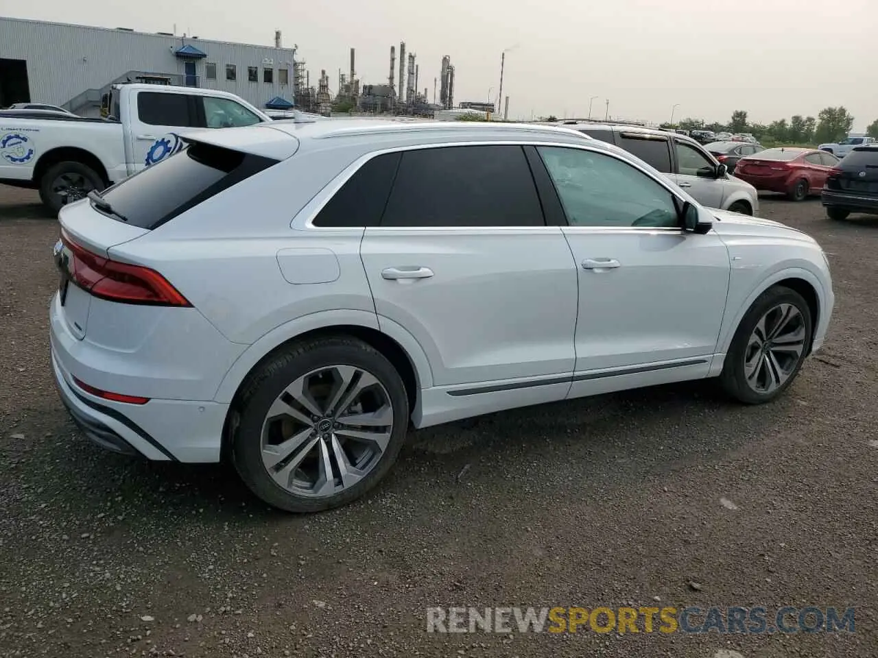 3 fotografías del automóvil dañado WA1EVBF14ND031829 AUDI Q8 2022