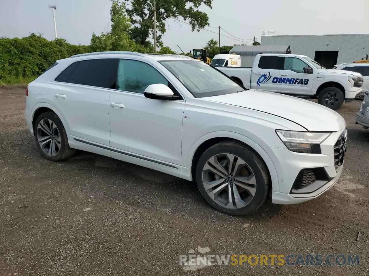 4 fotografías del automóvil dañado WA1EVBF14ND031829 AUDI Q8 2022