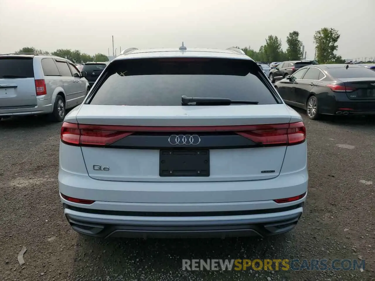6 fotografías del automóvil dañado WA1EVBF14ND031829 AUDI Q8 2022
