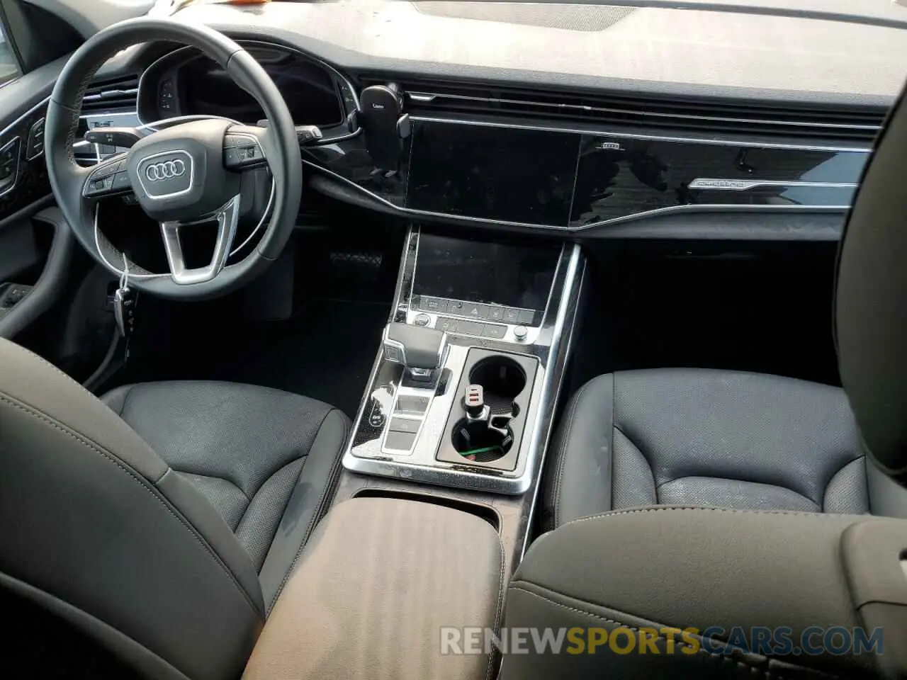 8 fotografías del automóvil dañado WA1EVBF14ND031829 AUDI Q8 2022
