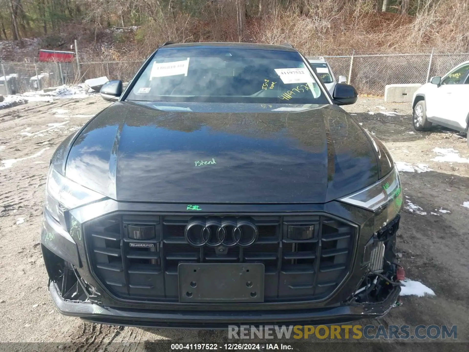 12 fotografías del automóvil dañado WA1EVBF1XND033147 AUDI Q8 2022