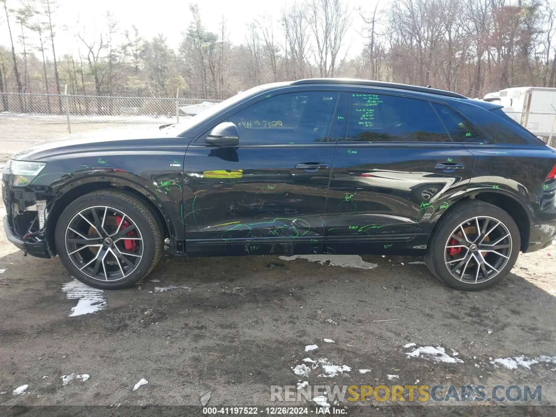 14 fotografías del automóvil dañado WA1EVBF1XND033147 AUDI Q8 2022