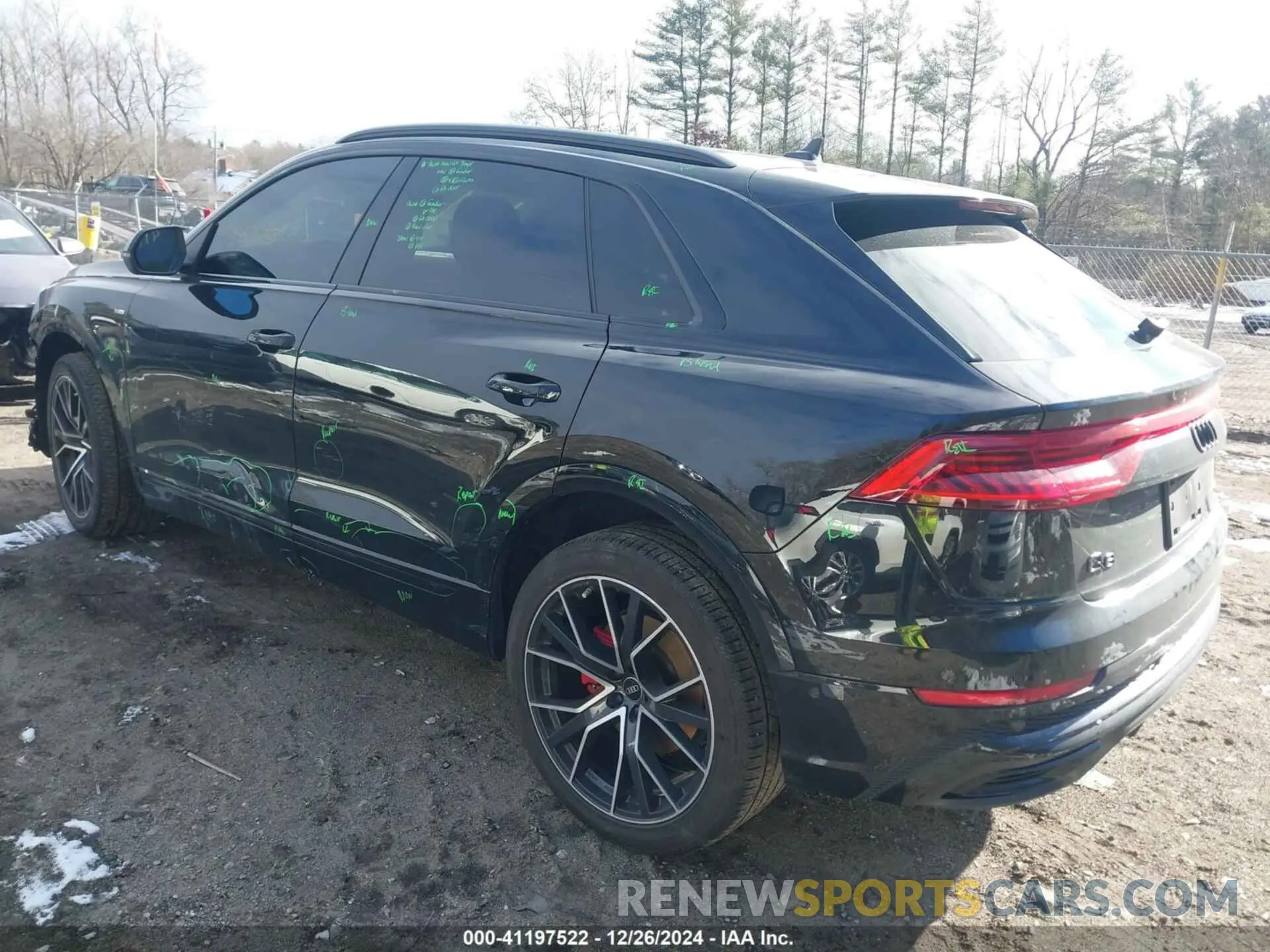 3 fotografías del automóvil dañado WA1EVBF1XND033147 AUDI Q8 2022