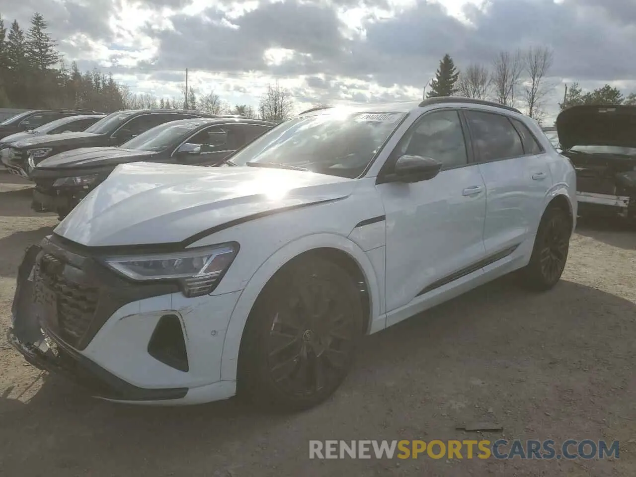 1 fotografías del automóvil dañado WA14ABGEXRB041355 AUDI Q8 E-TRON 2024