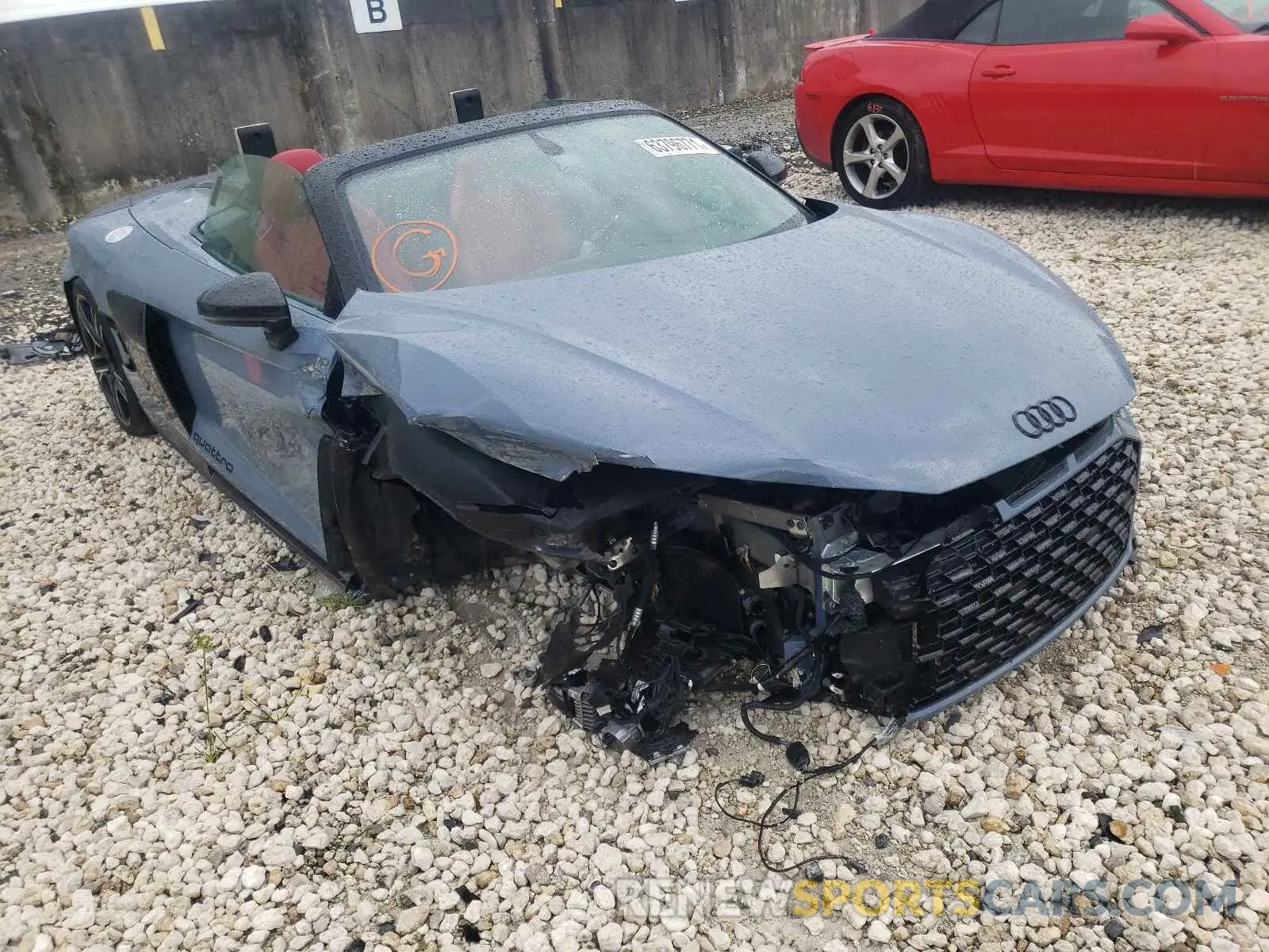 1 fotografías del automóvil dañado WUA4BCFX0L7900137 AUDI R8 2020