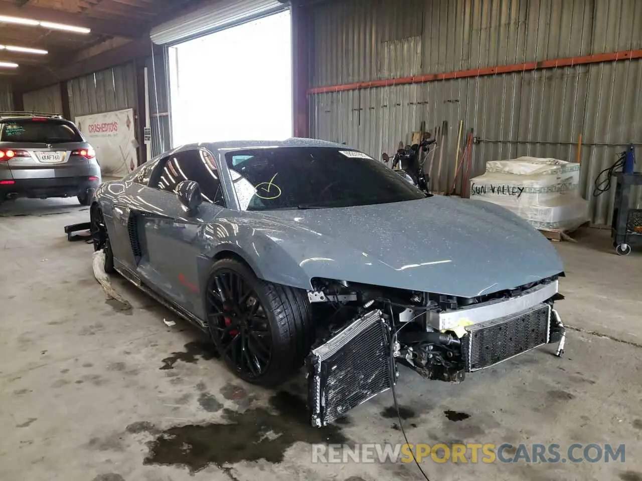 1 fotografías del automóvil dañado WUAEEAFX4L7900304 AUDI R8 2020