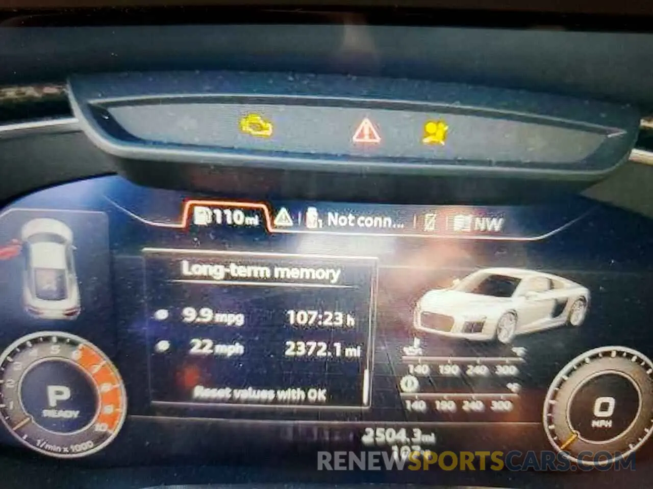 9 fotografías del automóvil dañado WUABAAFX3M7900696 AUDI R8 2021