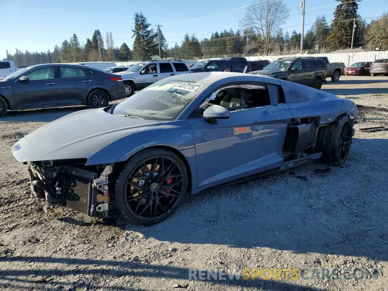 1 fotografías del automóvil dañado WUABAAFX8M7900919 AUDI R8 2021