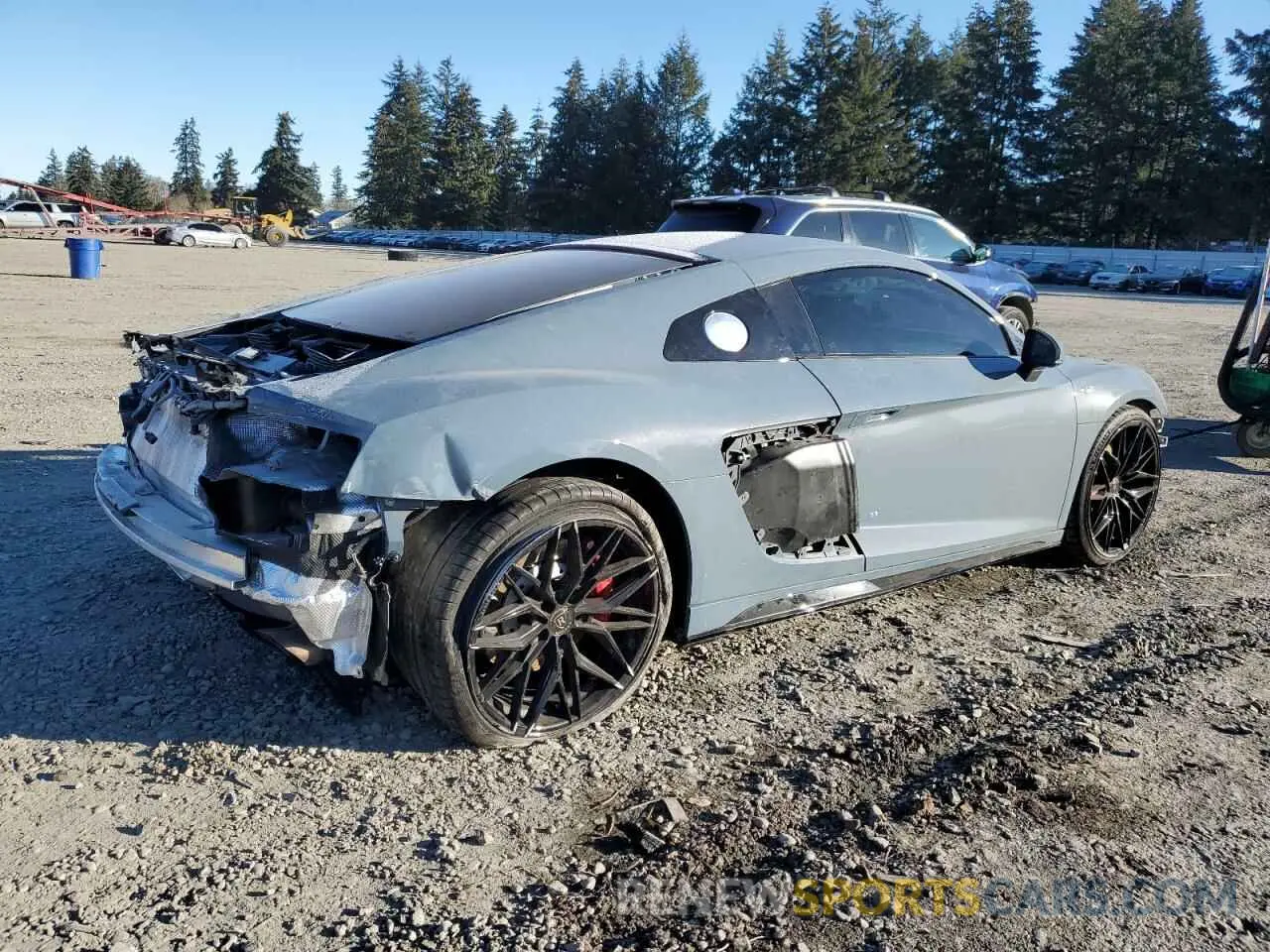 3 fotografías del automóvil dañado WUABAAFX8M7900919 AUDI R8 2021