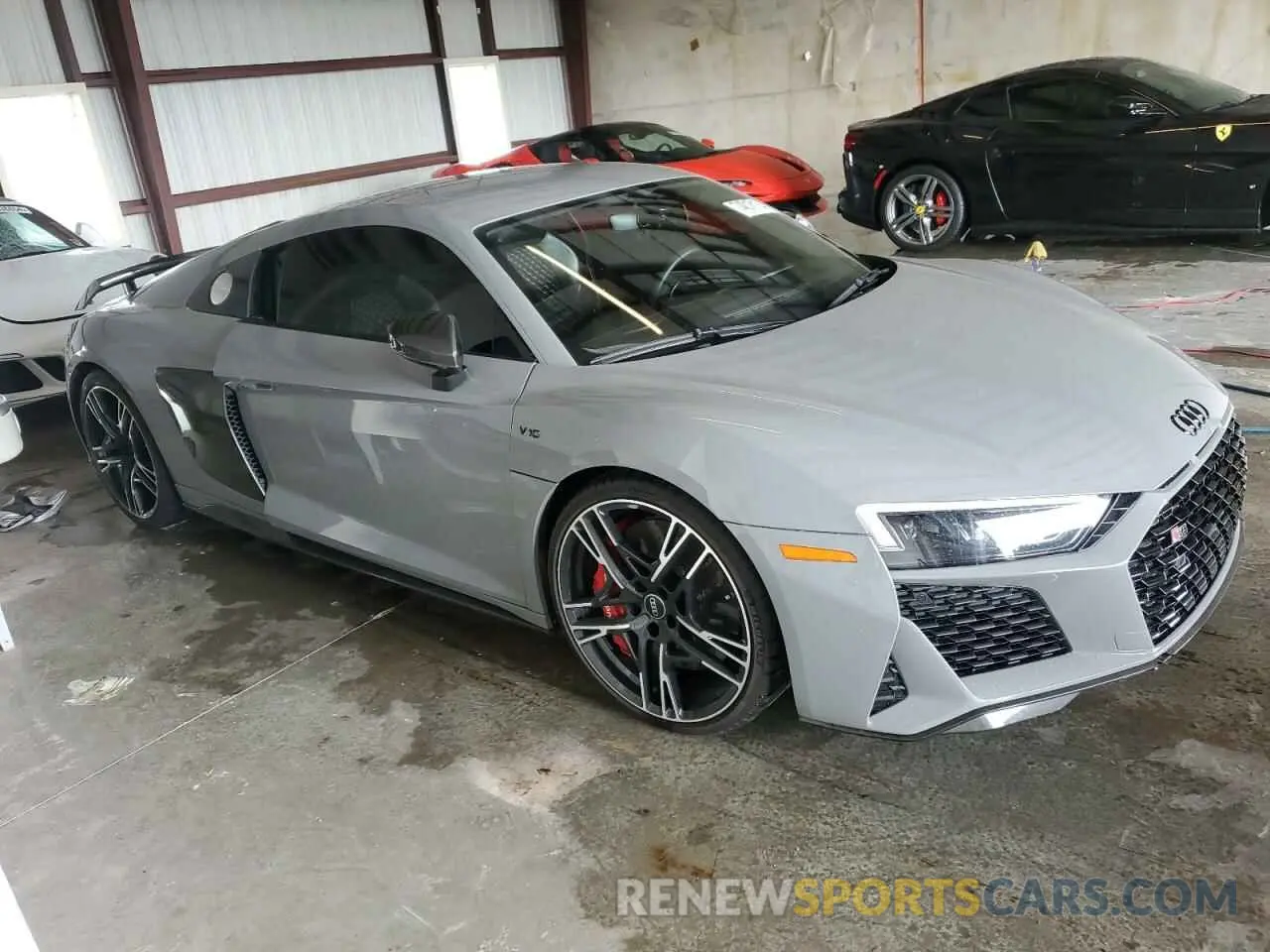 4 fotografías del automóvil dañado WUAKBAFX5N7900102 AUDI R8 2022