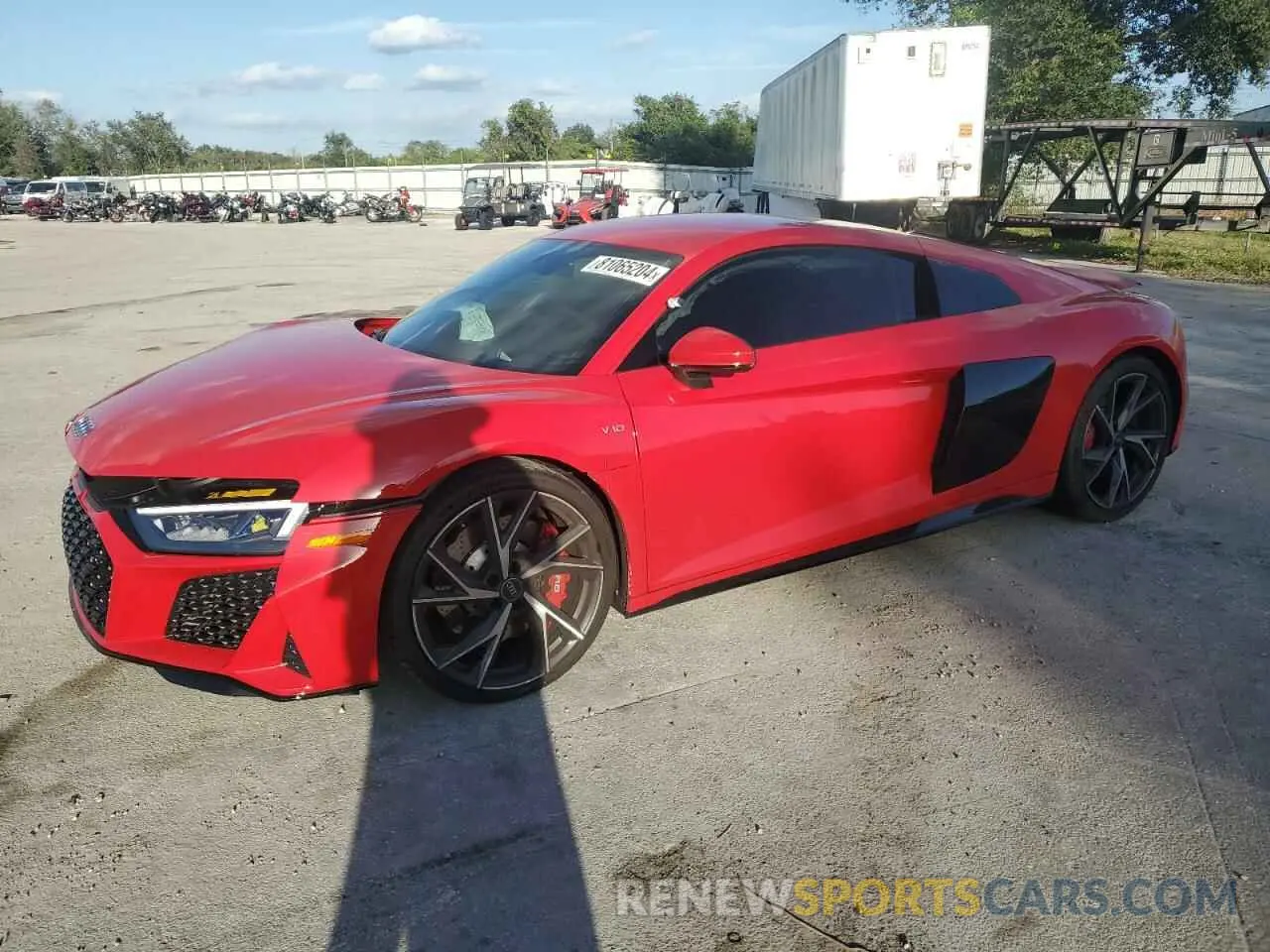1 fotografías del automóvil dañado WUACEAFX6P7902424 AUDI R8 2023