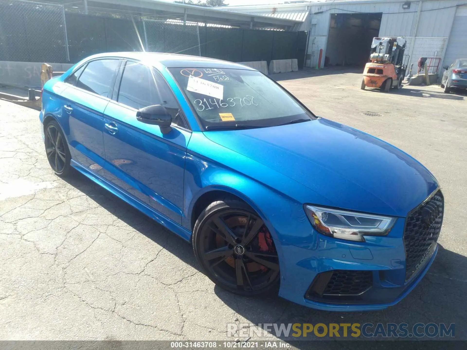 1 fotografías del automóvil dañado WUABWGFF2KA903777 AUDI RS 3 2019