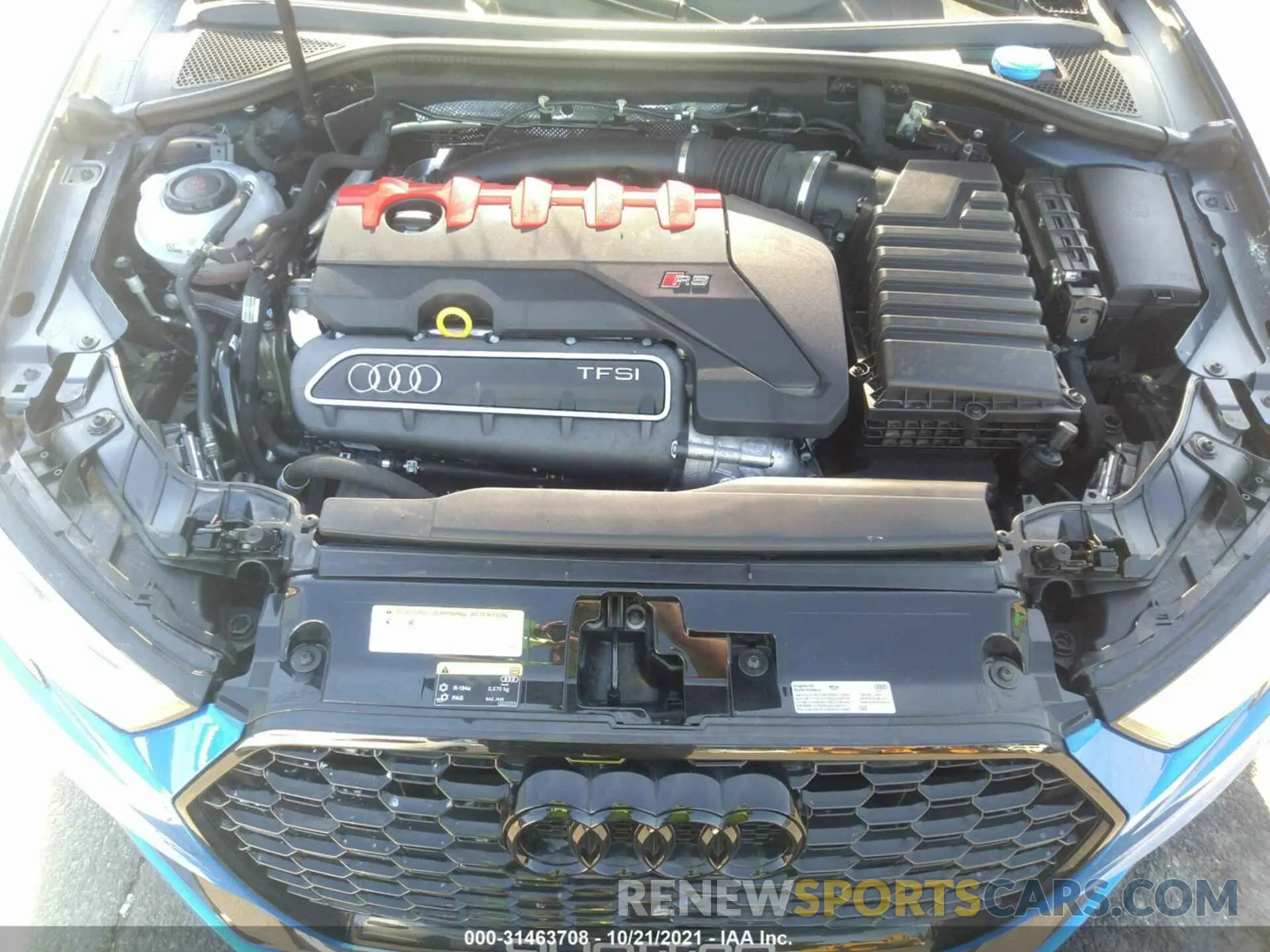10 fotografías del automóvil dañado WUABWGFF2KA903777 AUDI RS 3 2019