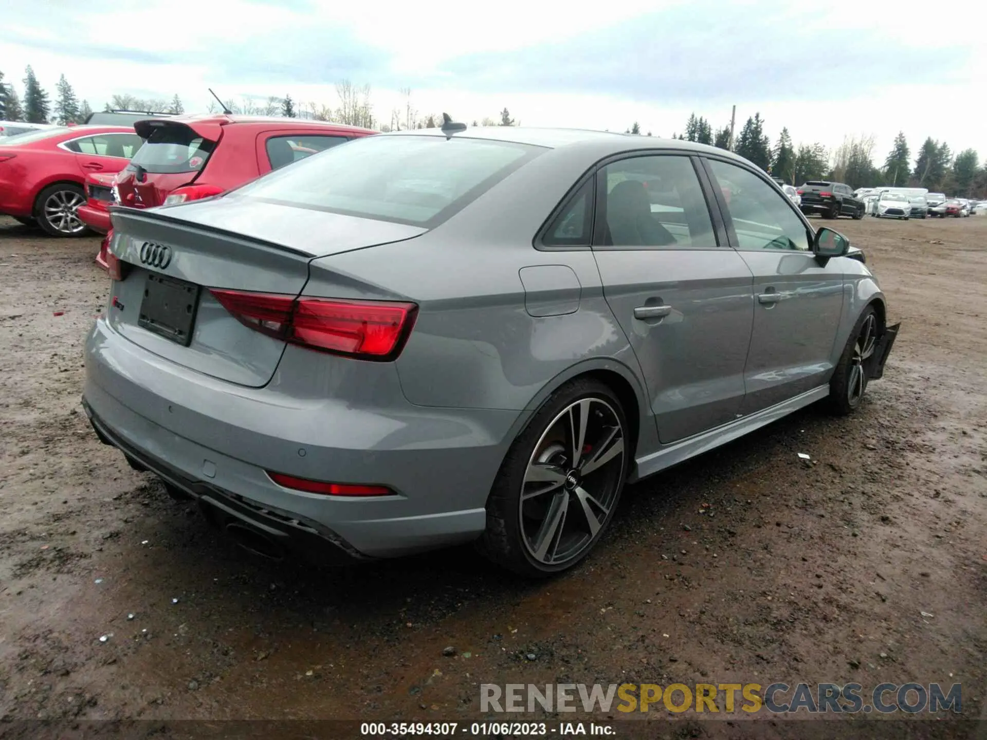 4 fotografías del automóvil dañado WUABWGFF9LA902031 AUDI RS 3 2020