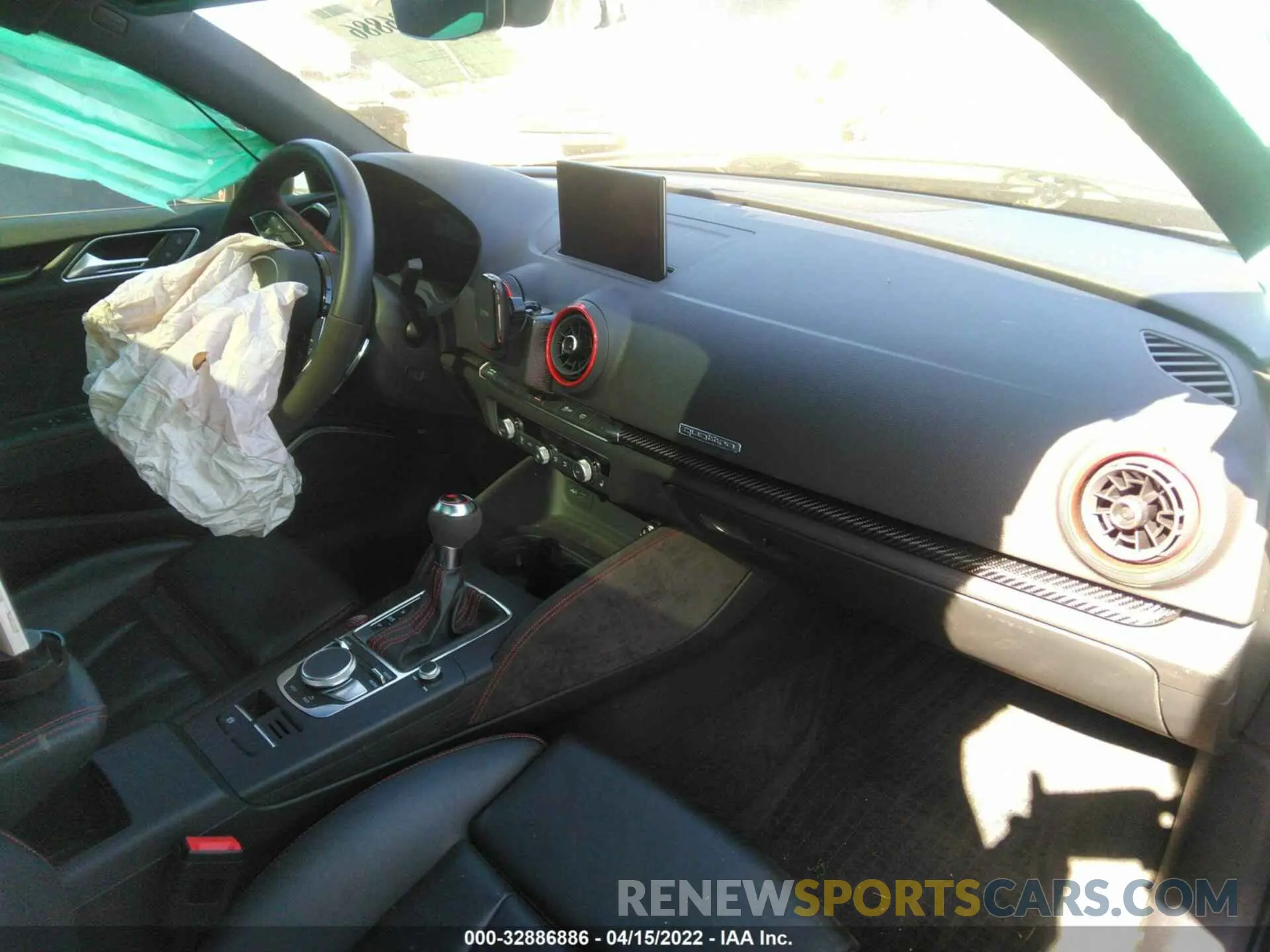 5 fotografías del automóvil dañado WUABWGFFXLA902541 AUDI RS 3 2020