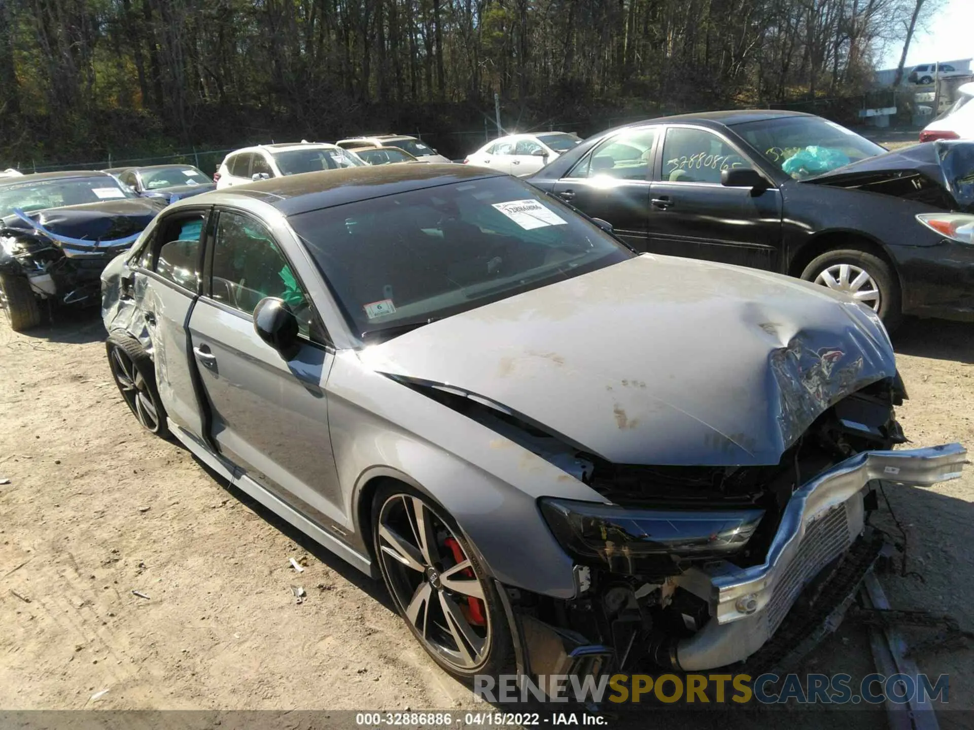 6 fotografías del automóvil dañado WUABWGFFXLA902541 AUDI RS 3 2020