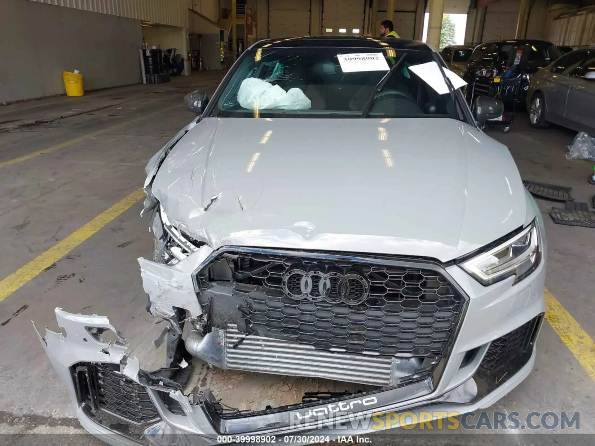 12 fotografías del automóvil dañado WUABWGFFXLA904533 AUDI RS 3 2020
