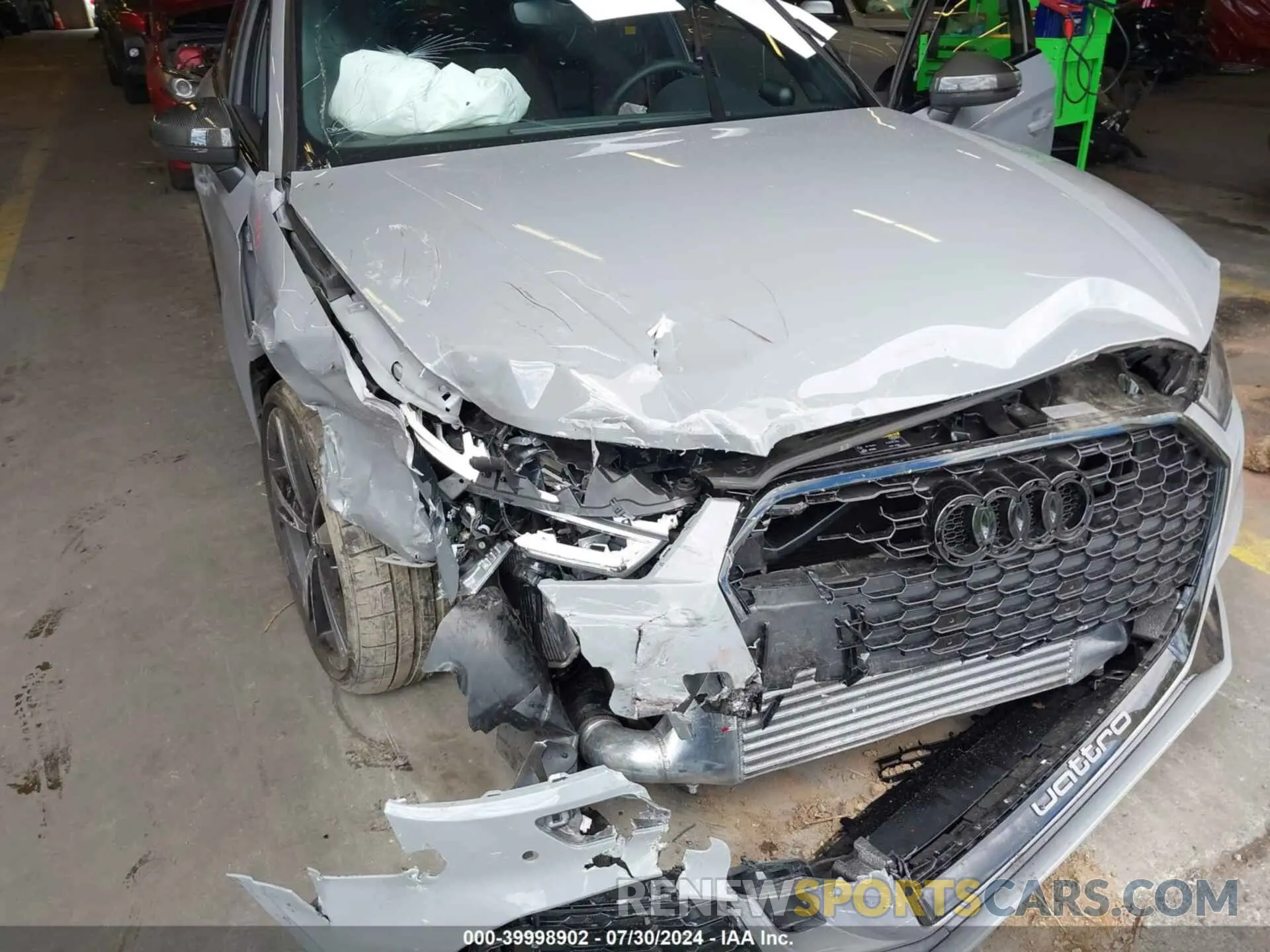 6 fotografías del automóvil dañado WUABWGFFXLA904533 AUDI RS 3 2020