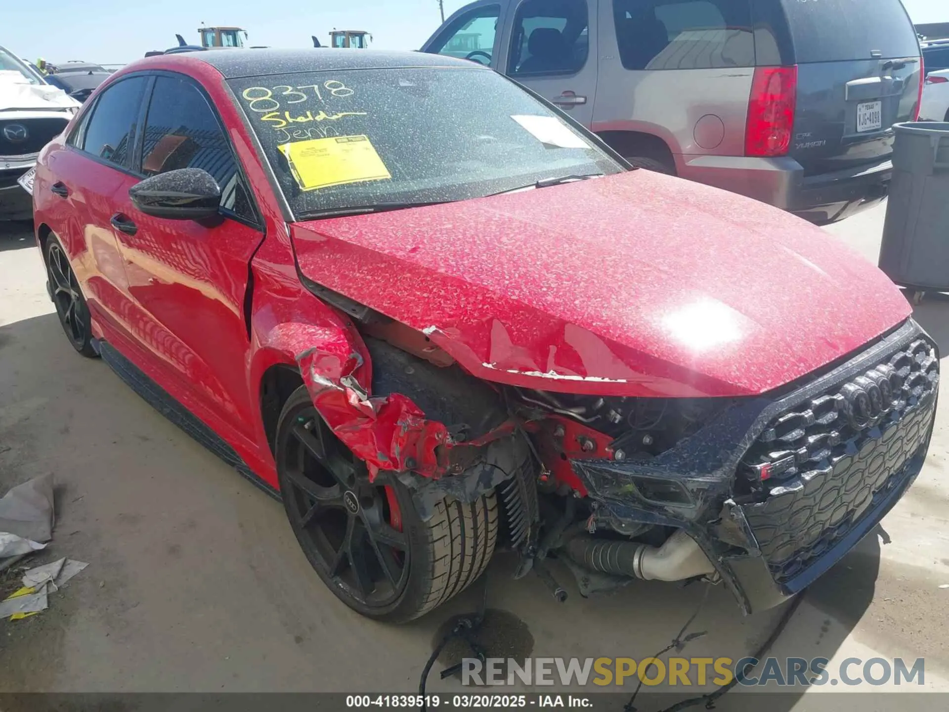 1 fotografías del automóvil dañado WUAG4DGY0PA903200 AUDI RS 3 2023