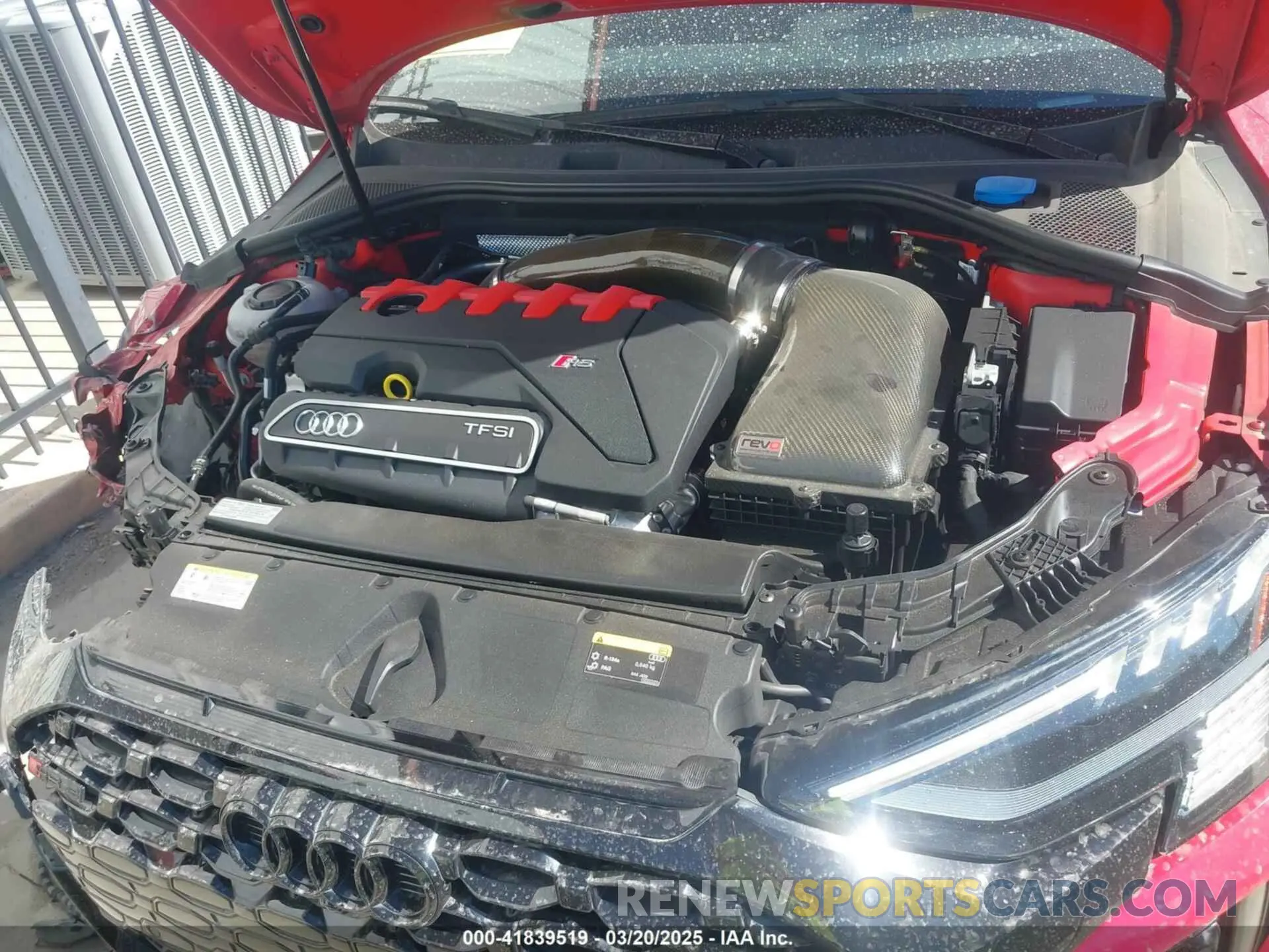 10 fotografías del automóvil dañado WUAG4DGY0PA903200 AUDI RS 3 2023