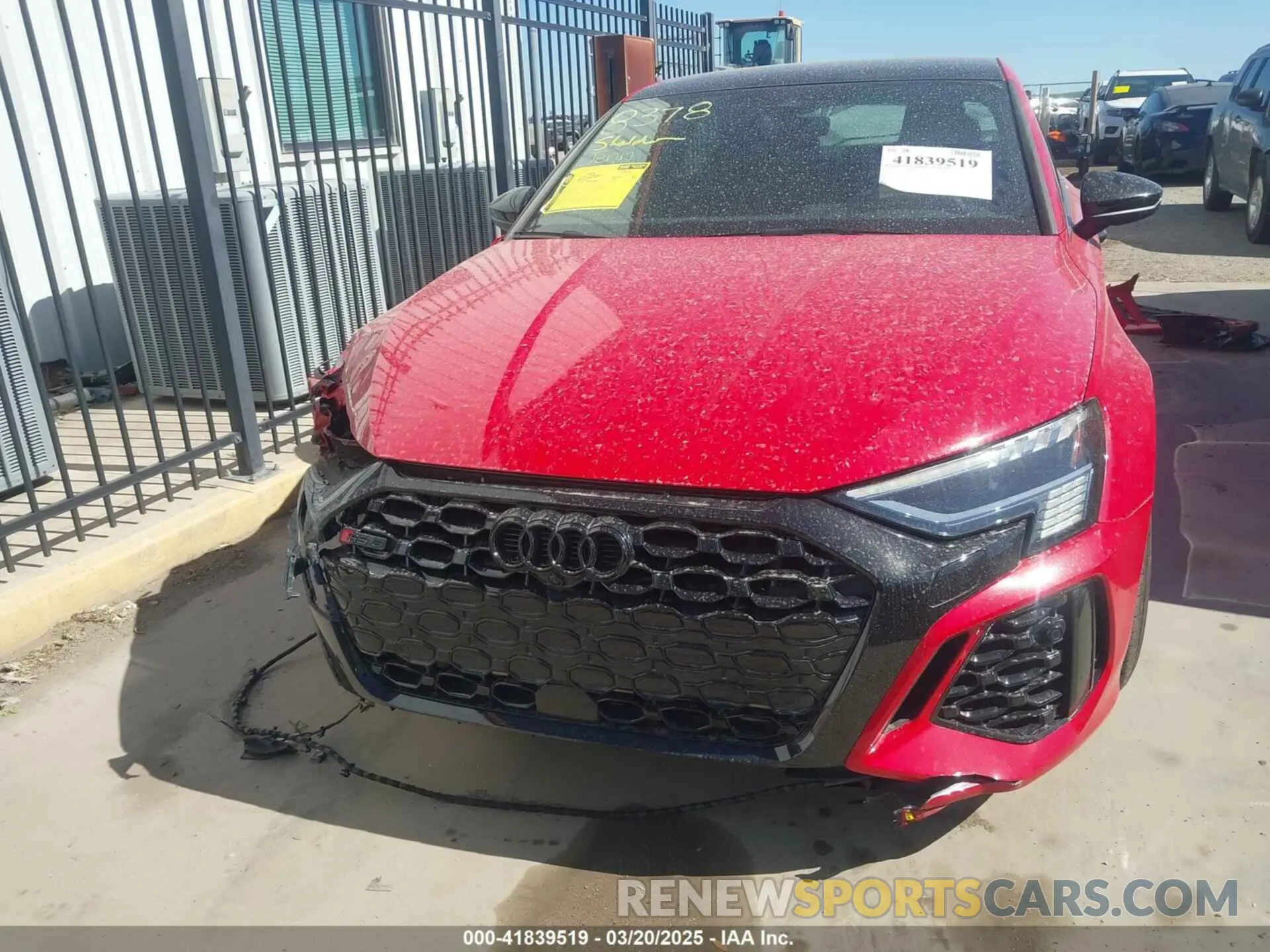 13 fotografías del automóvil dañado WUAG4DGY0PA903200 AUDI RS 3 2023