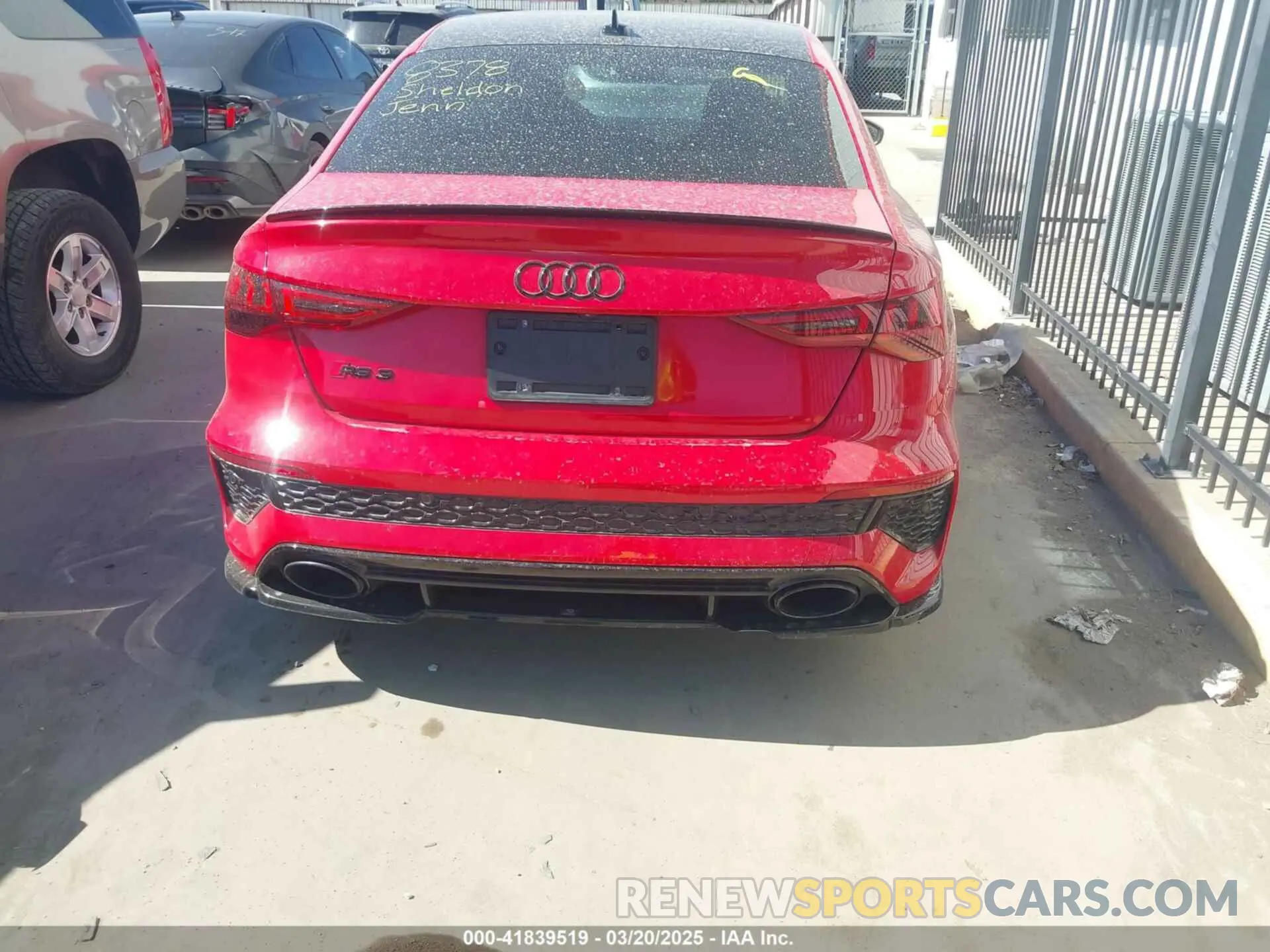 17 fotografías del automóvil dañado WUAG4DGY0PA903200 AUDI RS 3 2023