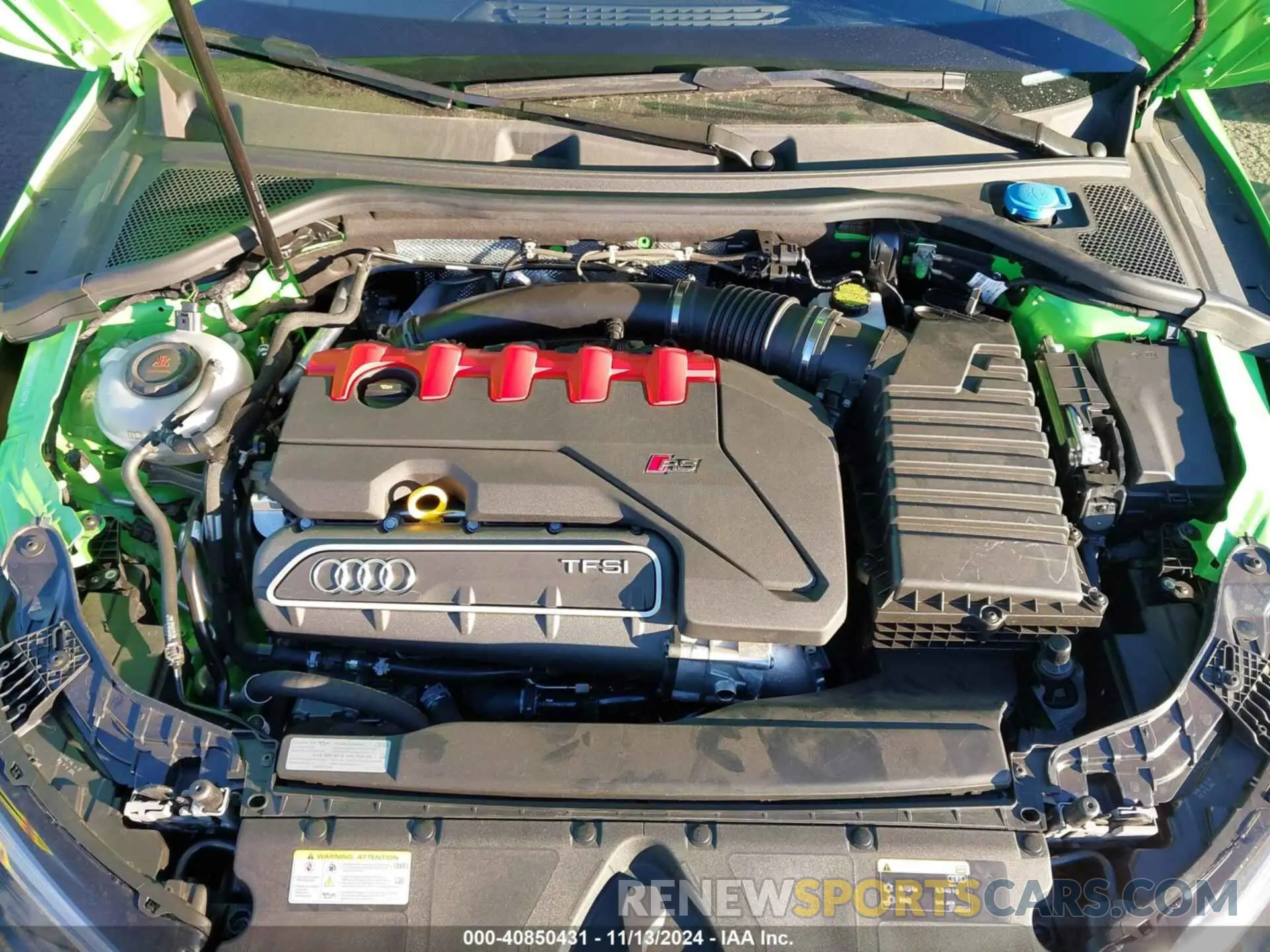 10 fotografías del automóvil dañado WUAG4DGY0RA911607 AUDI RS 3 SEDAN 2024