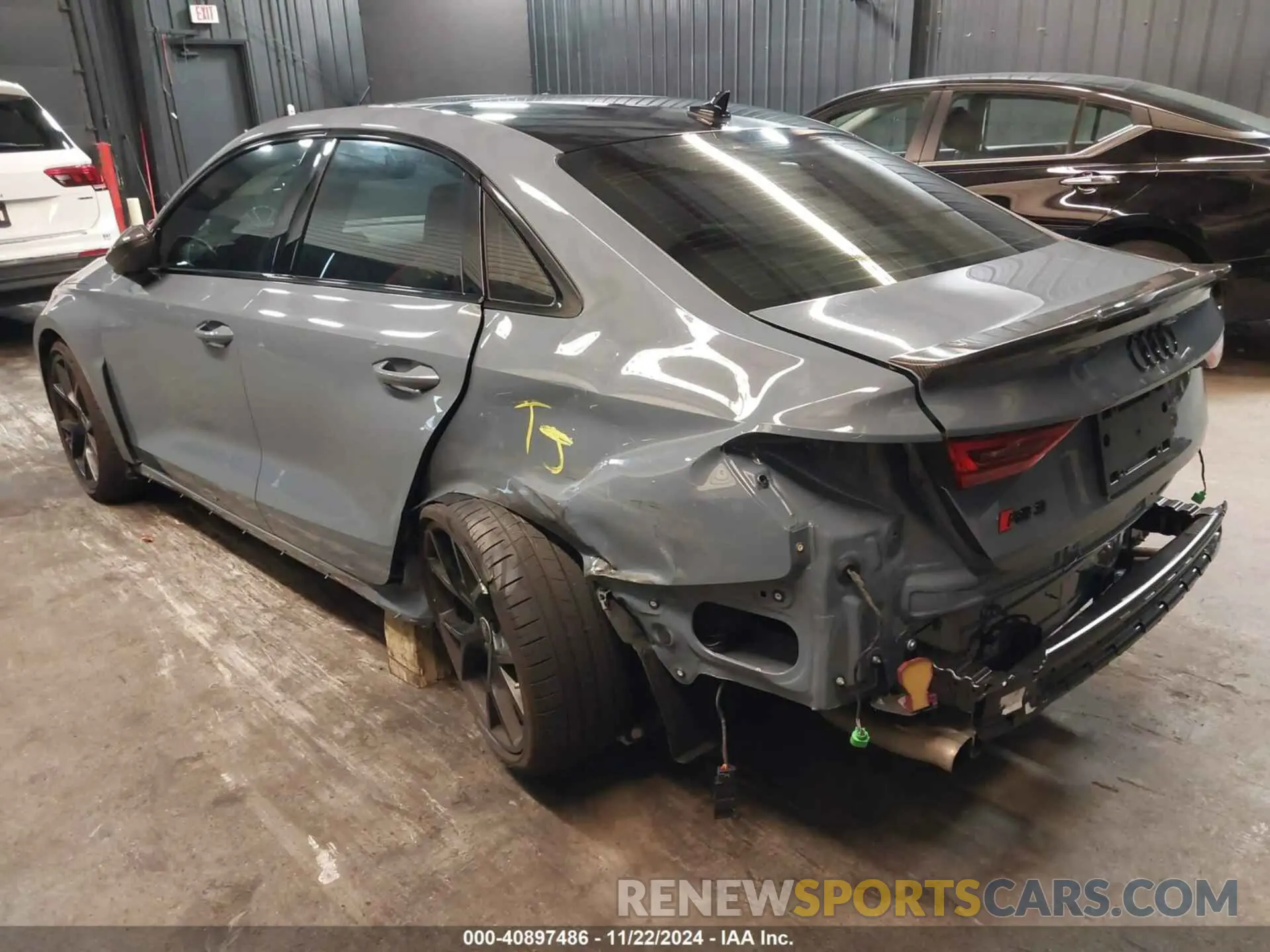 3 fotografías del automóvil dañado WUAG4DGYXRA906253 AUDI RS 3 SEDAN 2024