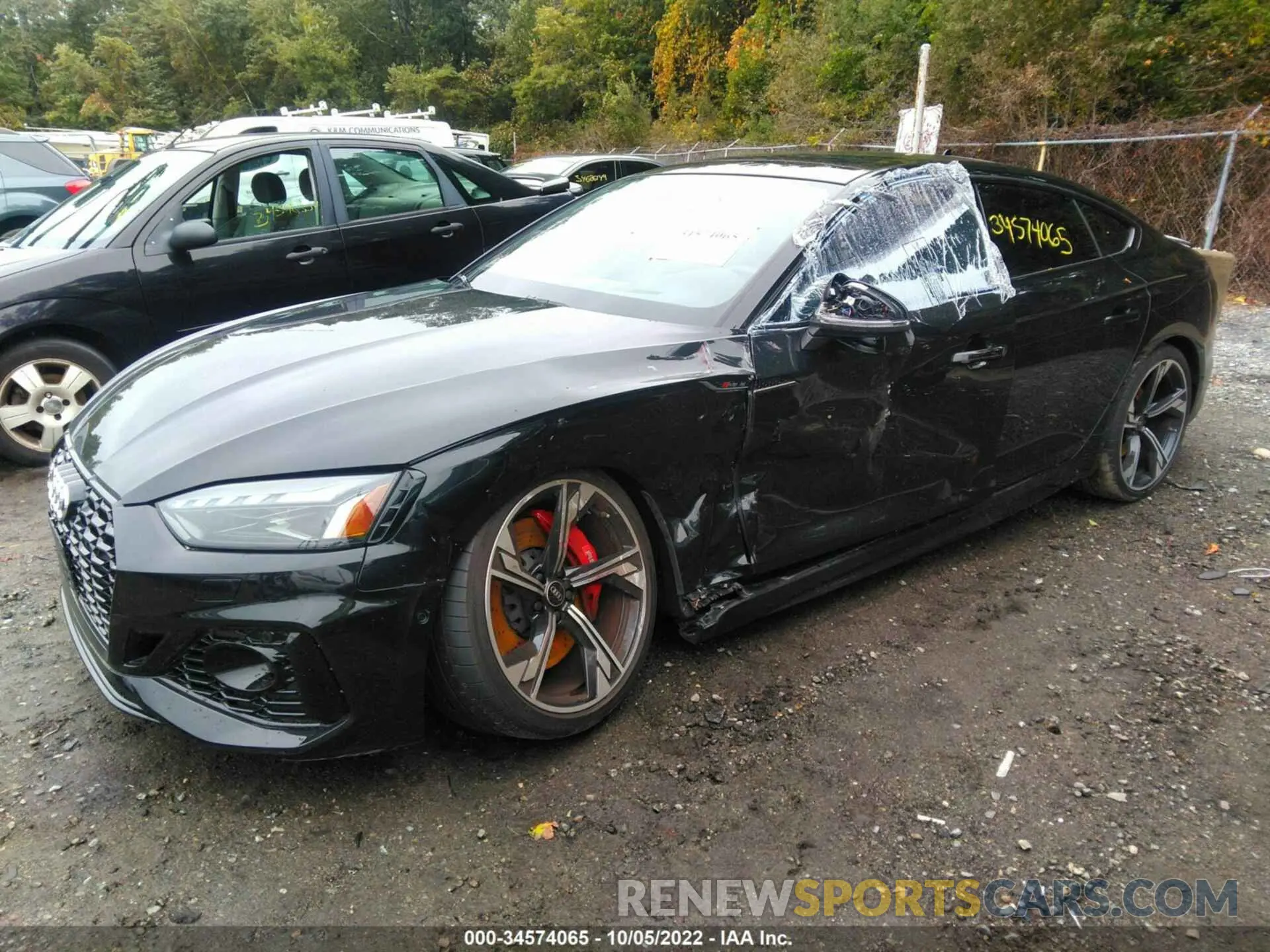2 fotografías del automóvil dañado WUAAWCF54MA902550 AUDI RS 5 SPORTBACK 2021
