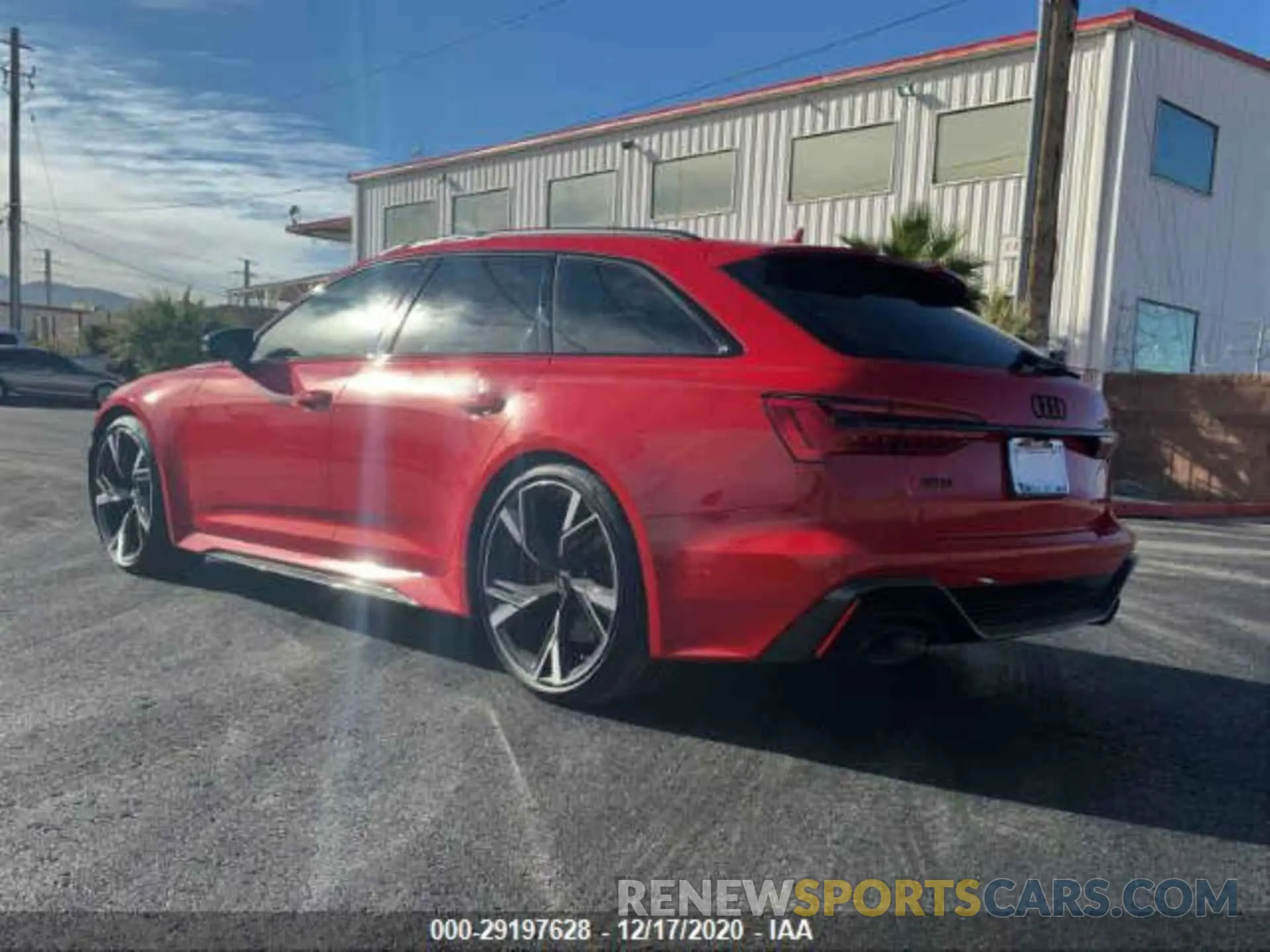 3 fotografías del automóvil dañado WUA1CBF22MN900510 AUDI RS 6 AVANT 2021