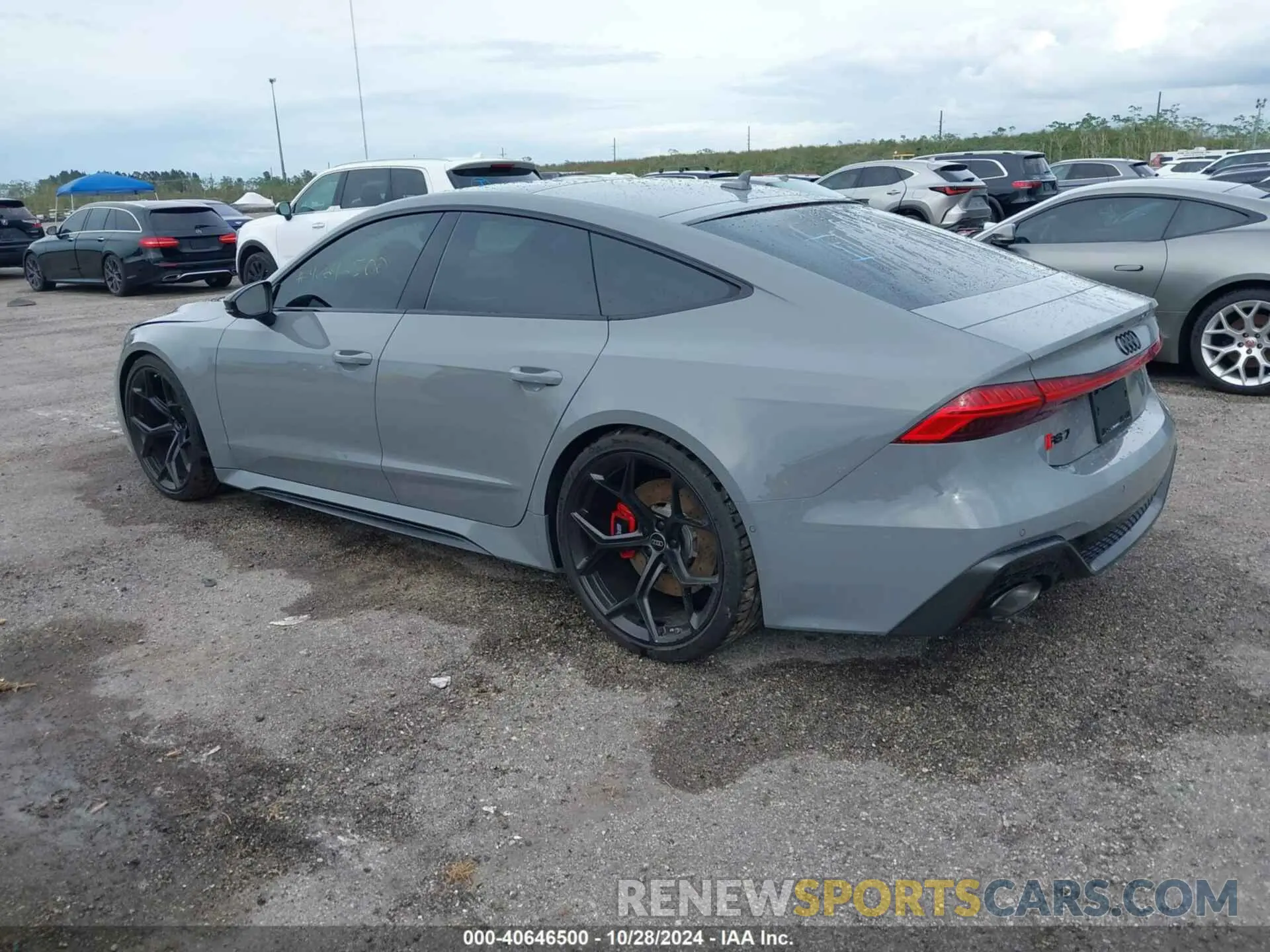 3 fotografías del automóvil dañado WUAPDBF25RN900919 AUDI RS 7 SPORTBACK 2024