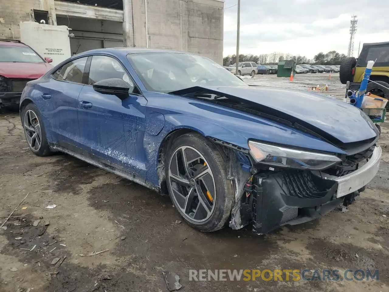 4 fotografías del automóvil dañado WAUBHBFW7P7903740 AUDI RS E-TRON 2023