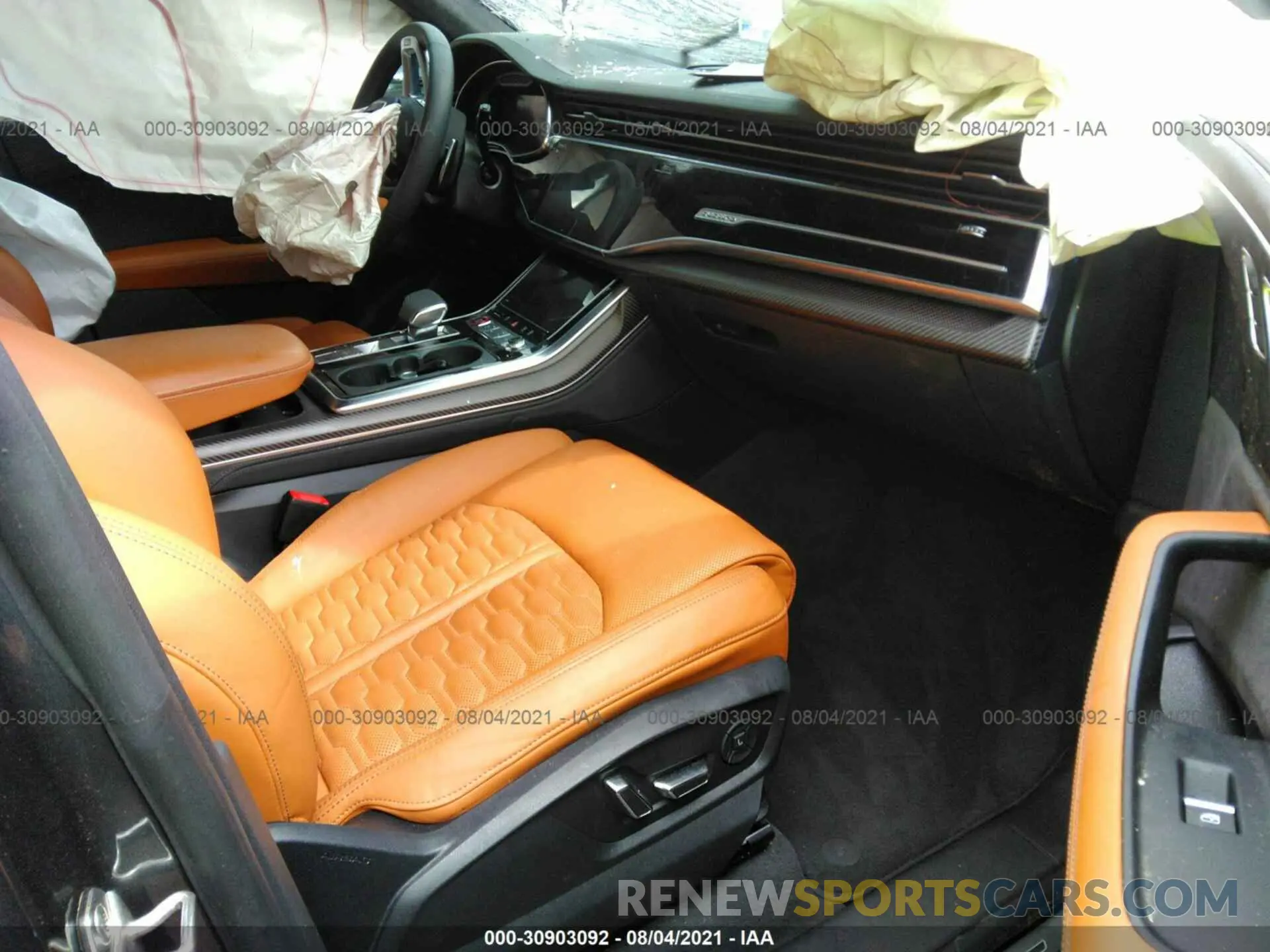 5 fotografías del automóvil dañado WU1ARBF11MD010155 AUDI RS Q8 2021