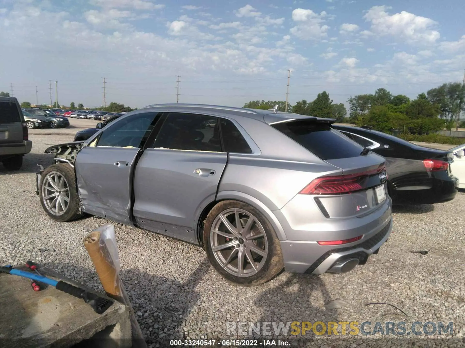 3 fotografías del automóvil dañado WU1ARBF10ND013145 AUDI RS Q8 2022