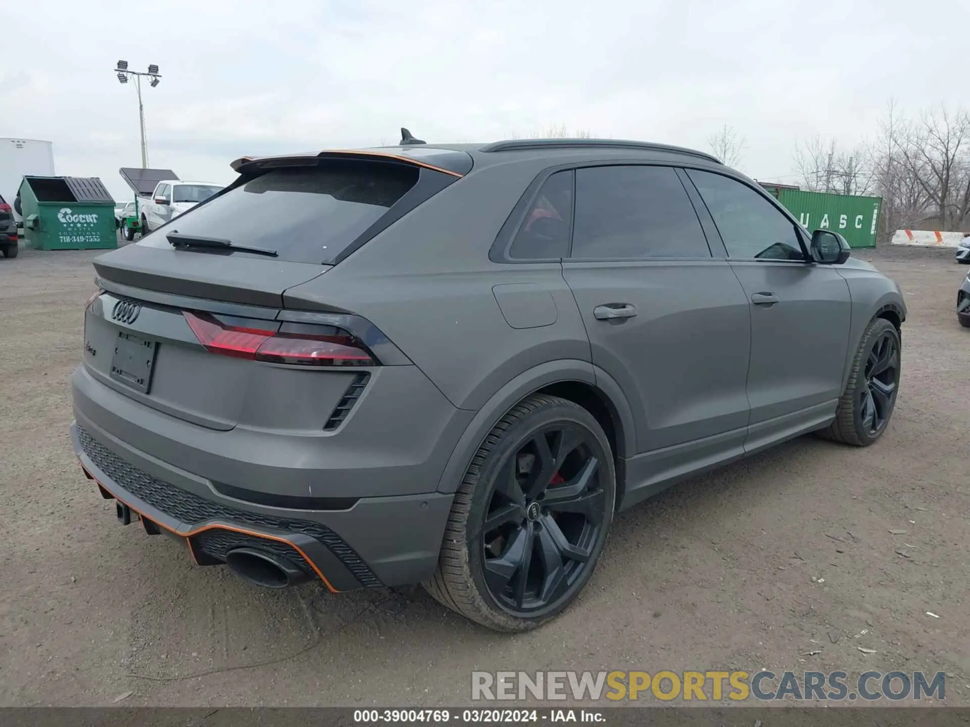 4 fotografías del automóvil dañado WU1ARBF16ND010492 AUDI RS Q8 2022