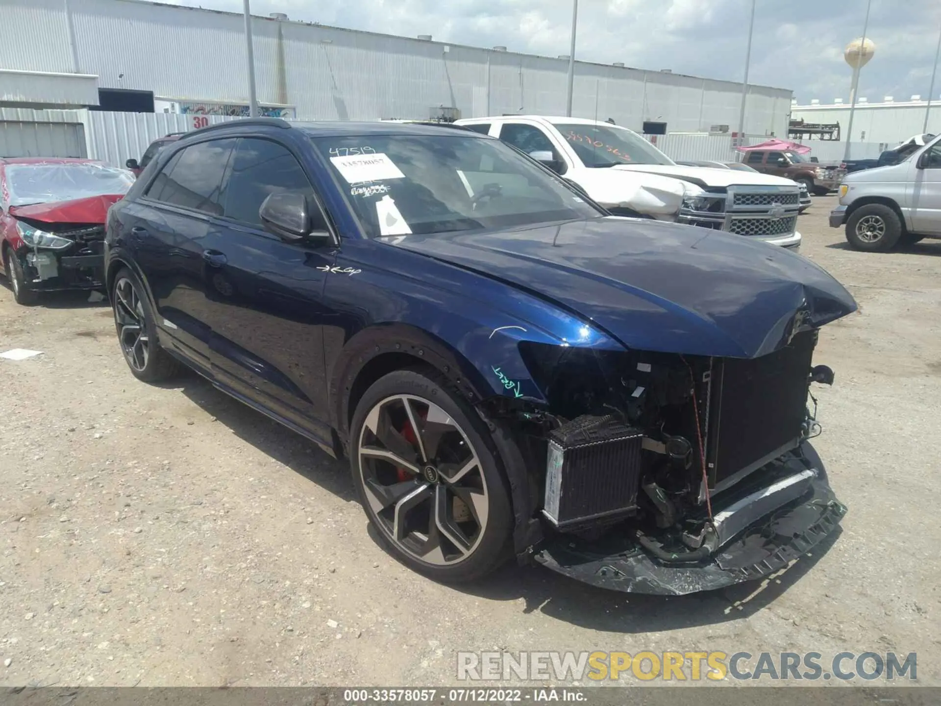 1 fotografías del automóvil dañado WU1ARBF19ND012415 AUDI RS Q8 2022