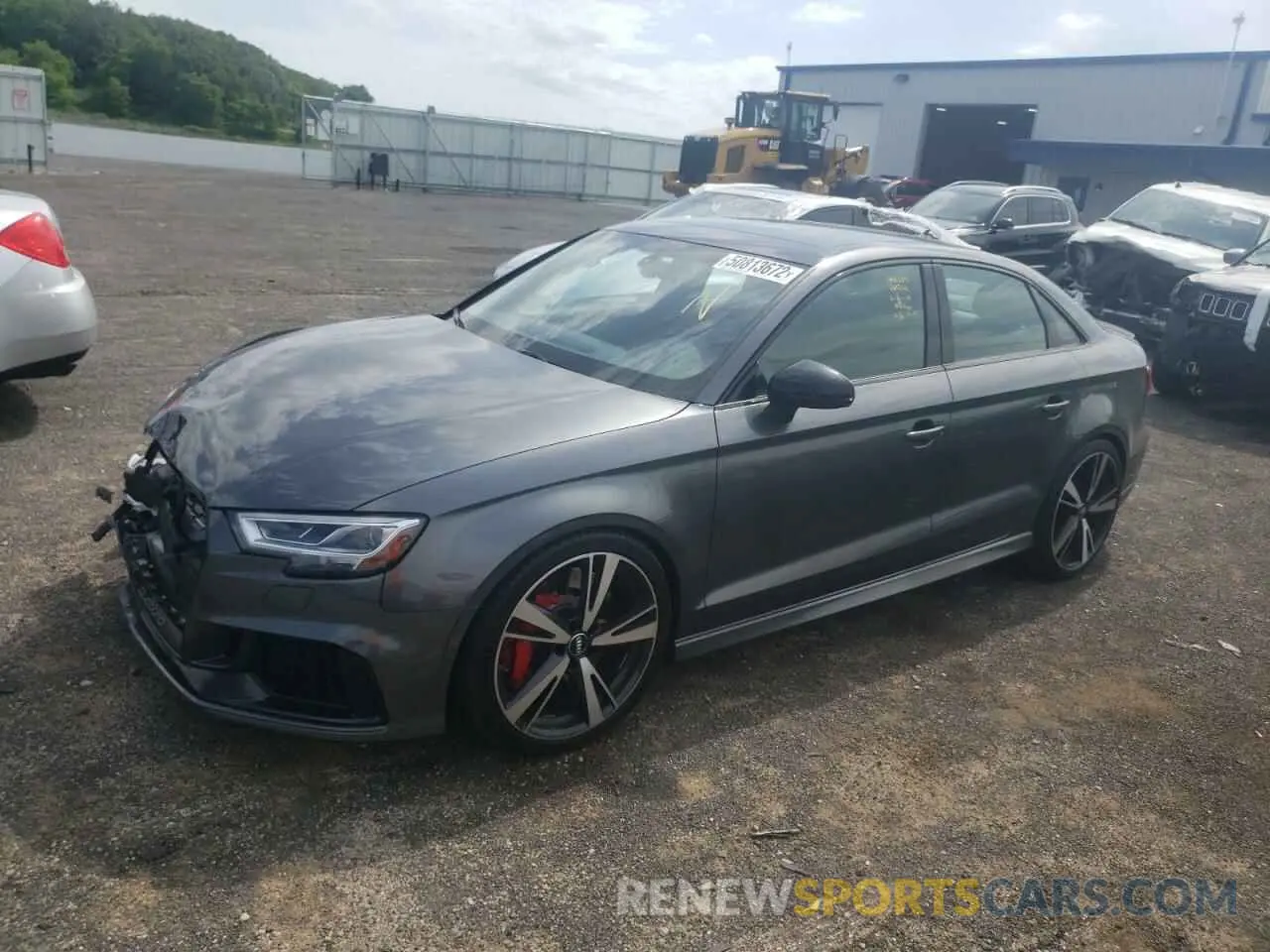 2 fotografías del automóvil dañado WUABWGFF5KA905328 AUDI RS3 2019