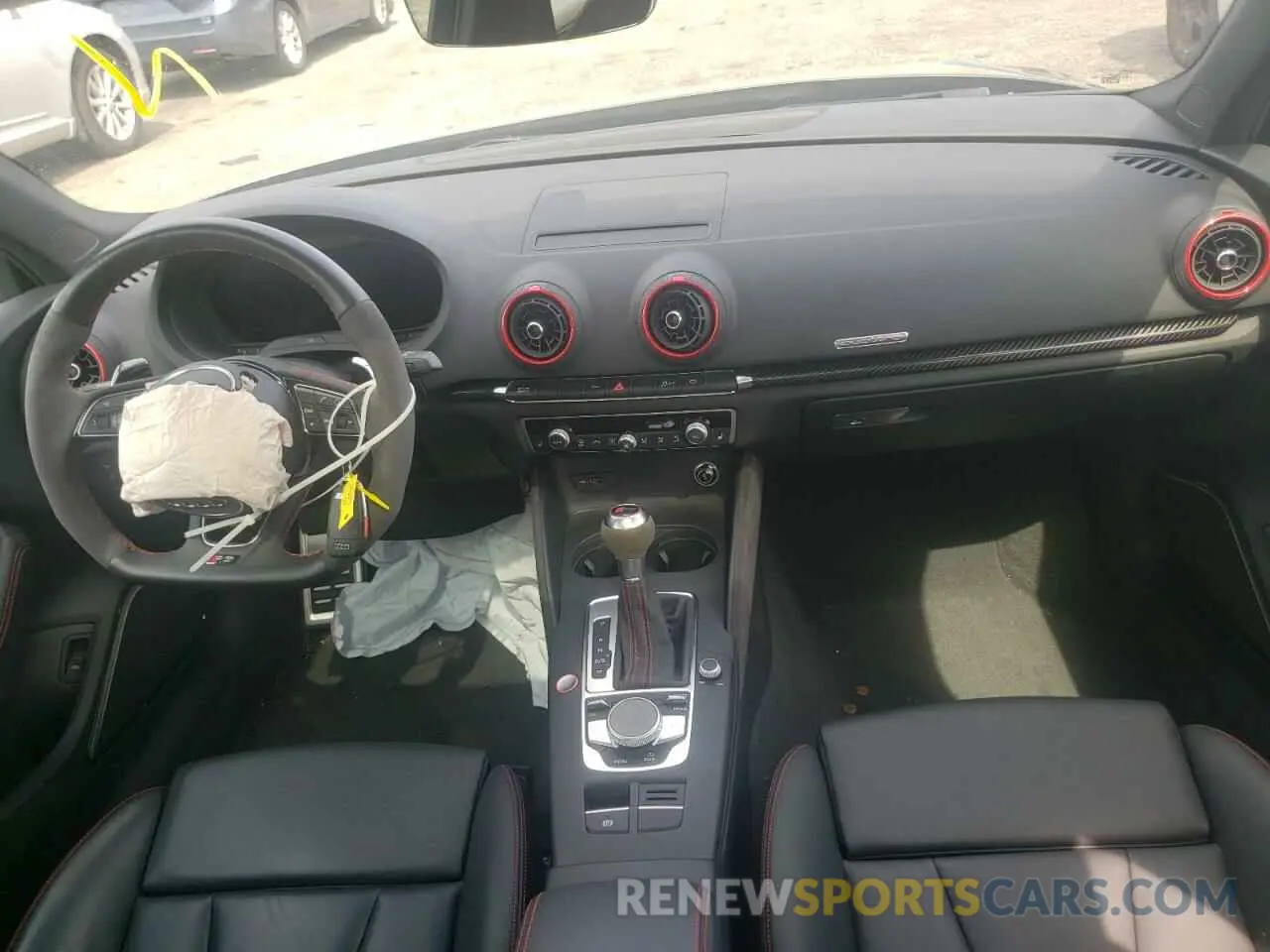 9 fotografías del automóvil dañado WUABWGFF5KA905328 AUDI RS3 2019
