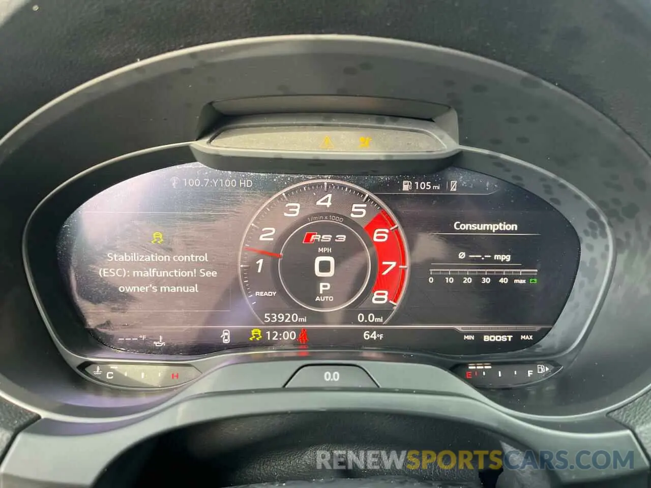 9 fotografías del automóvil dañado WUABWGFF6KA905869 AUDI RS3 2019