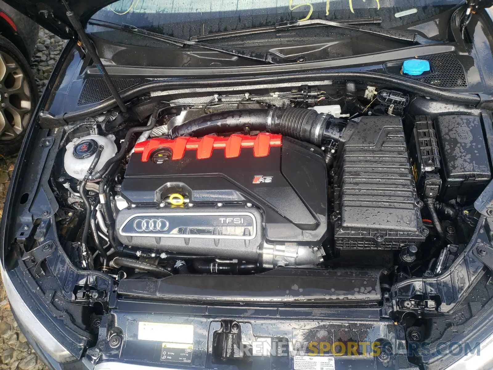 7 fotografías del automóvil dañado WUABWGFFXKA900285 AUDI RS3 2019