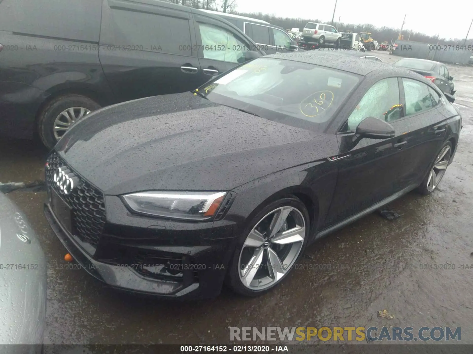 2 fotografías del automóvil dañado WUABWCF50KA900635 AUDI RS5 2019