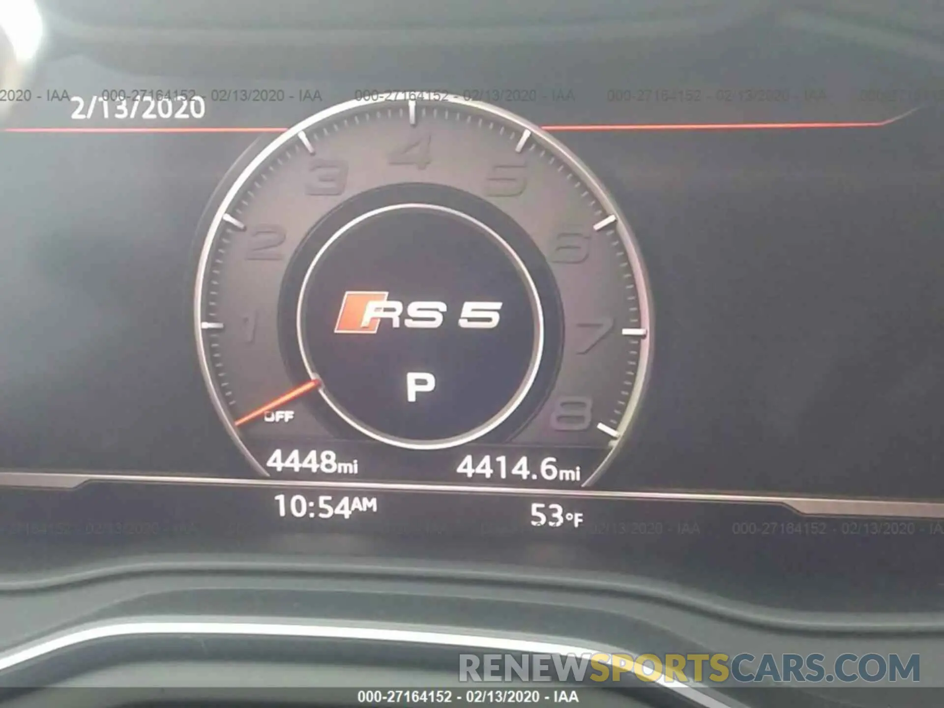 7 fotografías del automóvil dañado WUABWCF50KA900635 AUDI RS5 2019